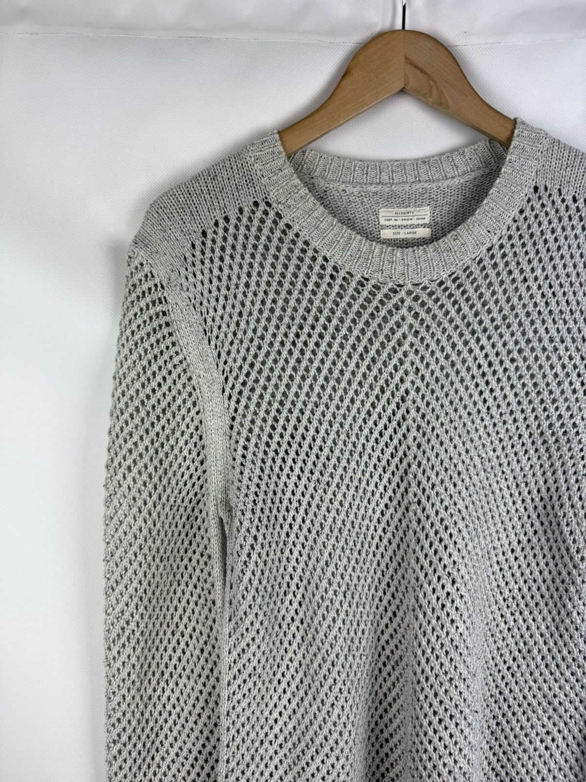 Allsaints Allsaints Bannok Crew Heavy Knit AvantGarde Sweater Pullover Size US L / EU 52-54 / 3 - 4 Thumbnail