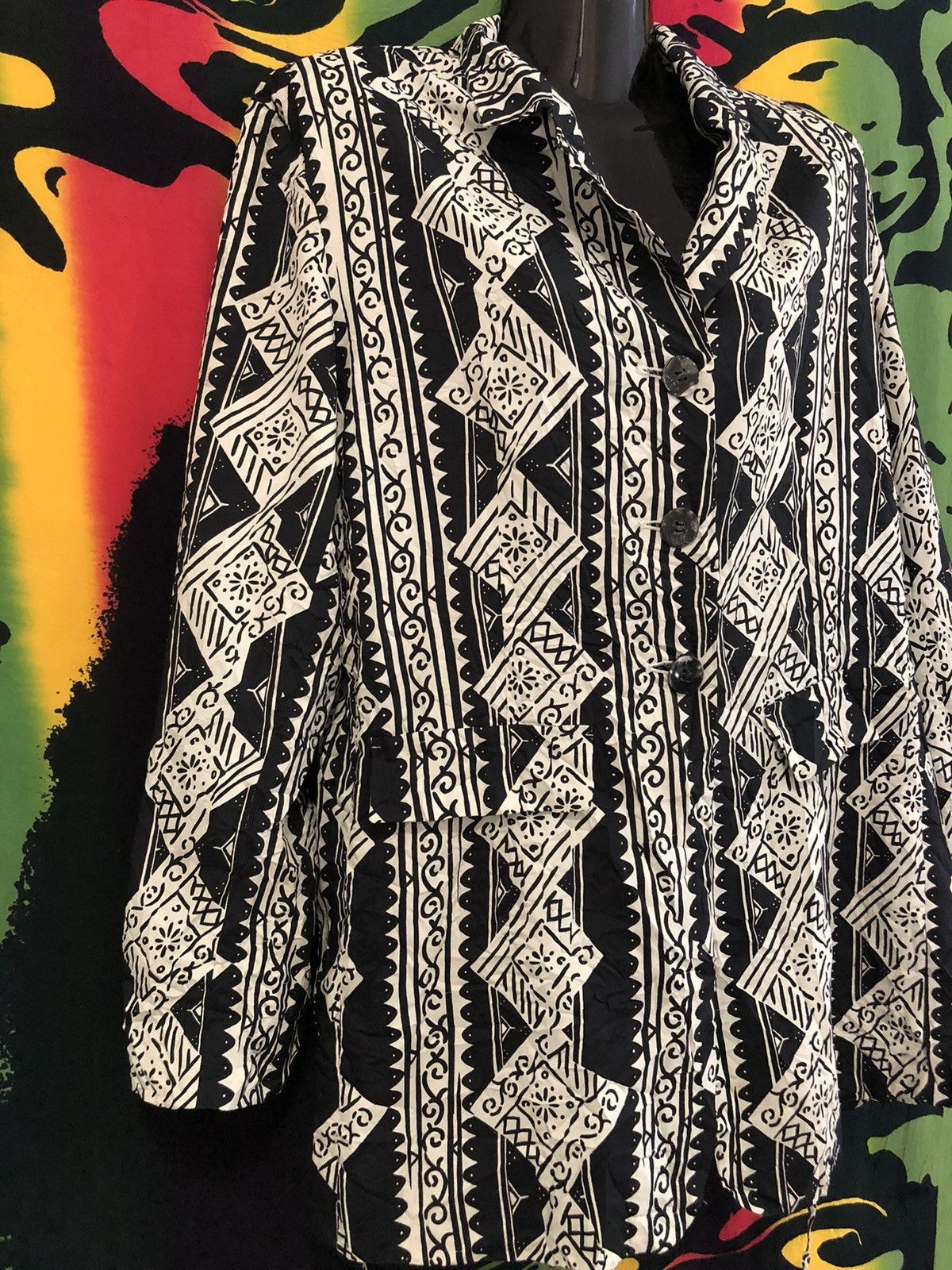 Vintage × Y's × Yohji Yamamoto Vintage 80’s Yohji Yamamoto Arts blouse Size M / US 6-8 / IT 42-44 - 5 Thumbnail