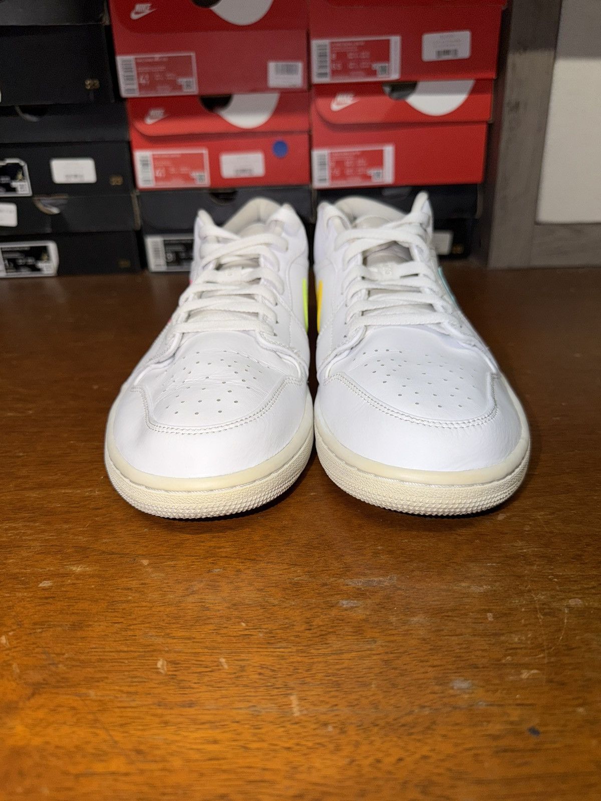 Nike Air Jordan 1 Low White Multi-Color size 13 Size US 13 / EU 46 - 8 Thumbnail