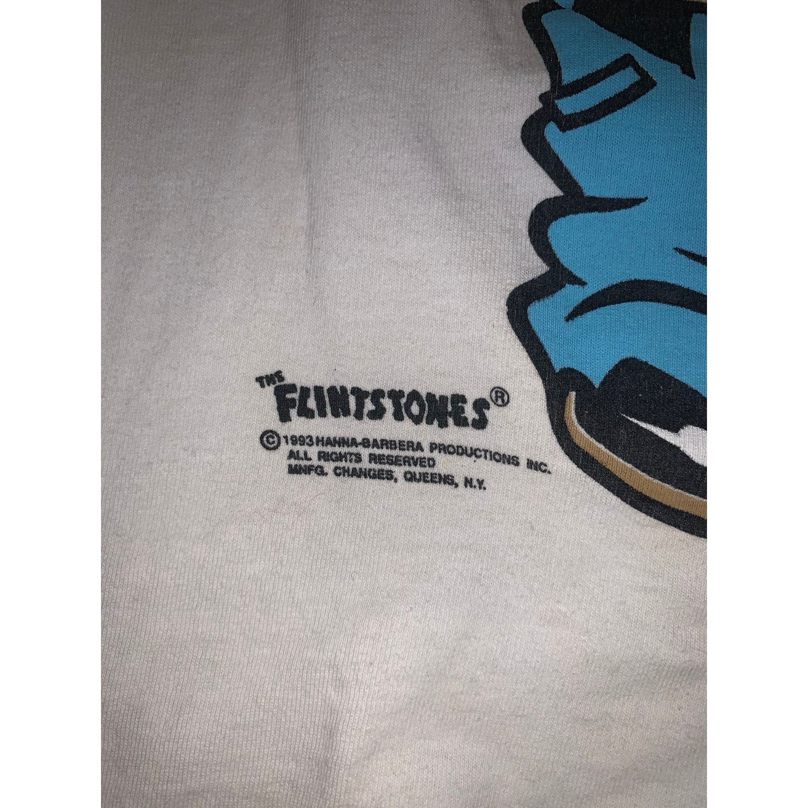 Other × Vintage Flintstones Bamm-Bamm Pebbles Tee Single Stitch AOP XL White Size US XL / EU 56 / 4 - 14 Thumbnail