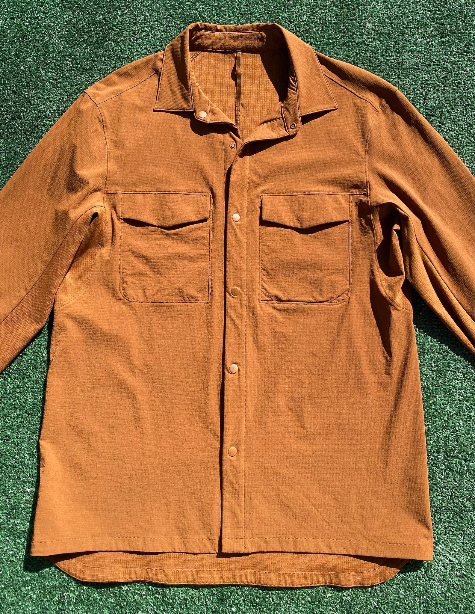 Lululemon Lululemon Double Pocket Copper Long Sleeve Overshirt Medium Size US M / EU 48-50 / 2 - 3 Thumbnail