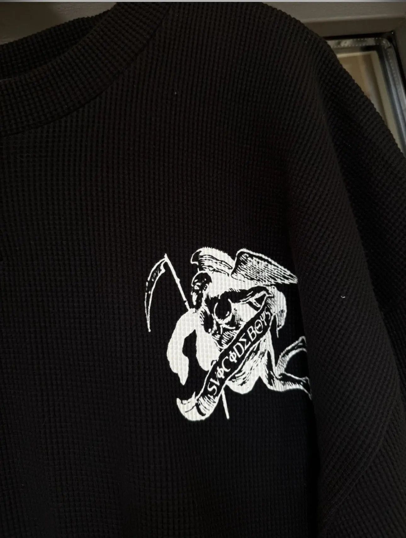 G59 Records NWT G59 Suicideboys patched Henley razor sweatshirt Size US L / EU 52-54 / 3 - 6 Thumbnail
