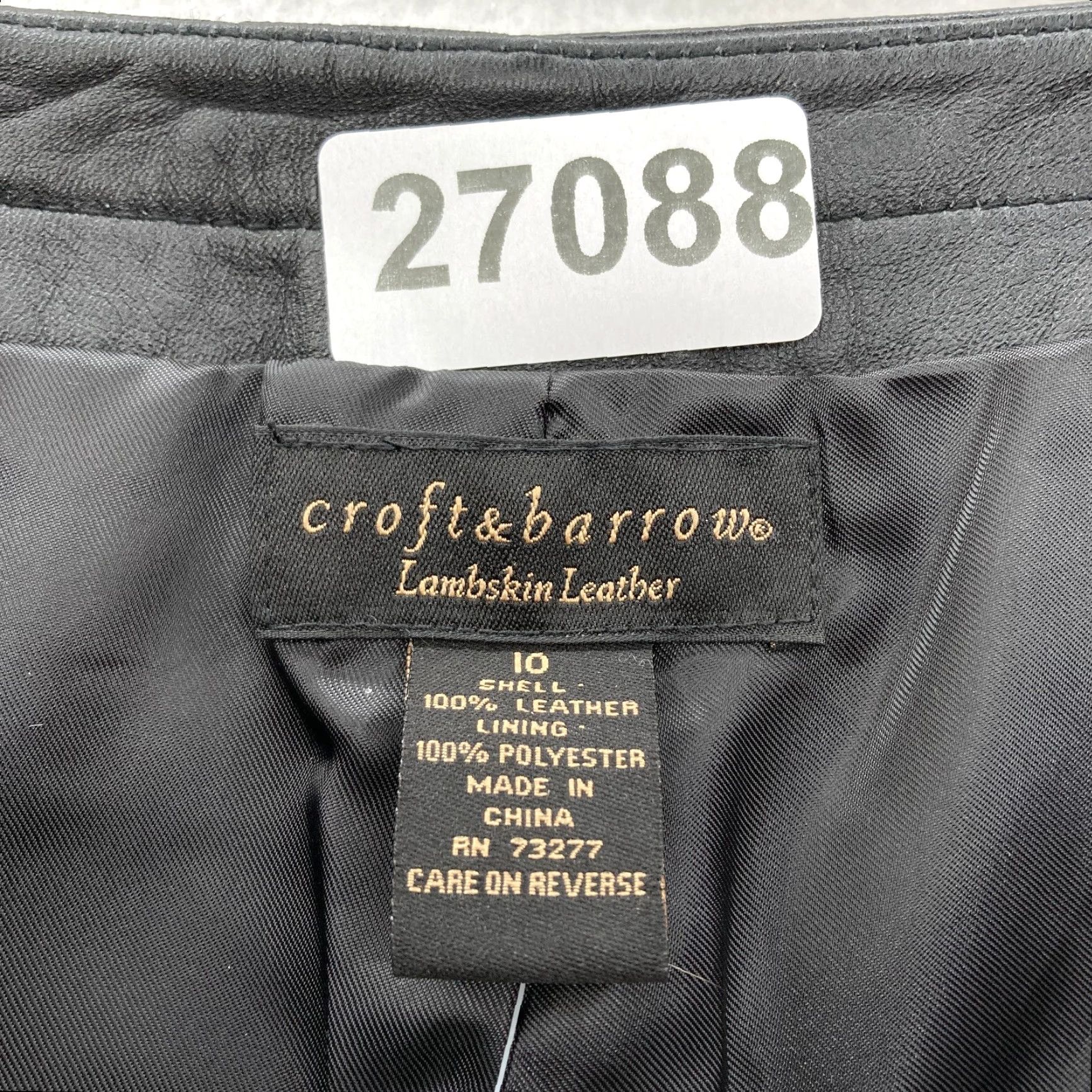 Croft & Barrow Croft & Barrow Leather Pants Women's 10 Black Lined Y2K NWT Vintage Lambskin Pants Size 32" / US 10 / IT 46 - 5 Thumbnail