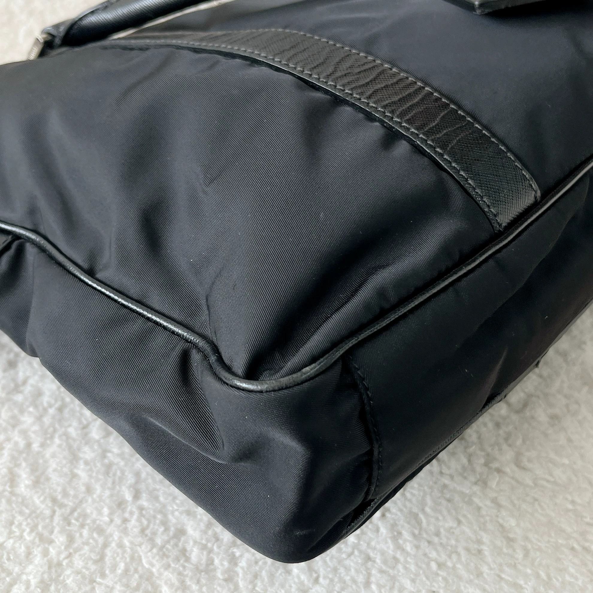 Prada Prada Black Nylon Briefcase 3613 37x7x29 Size ONE SIZE - 6 Thumbnail