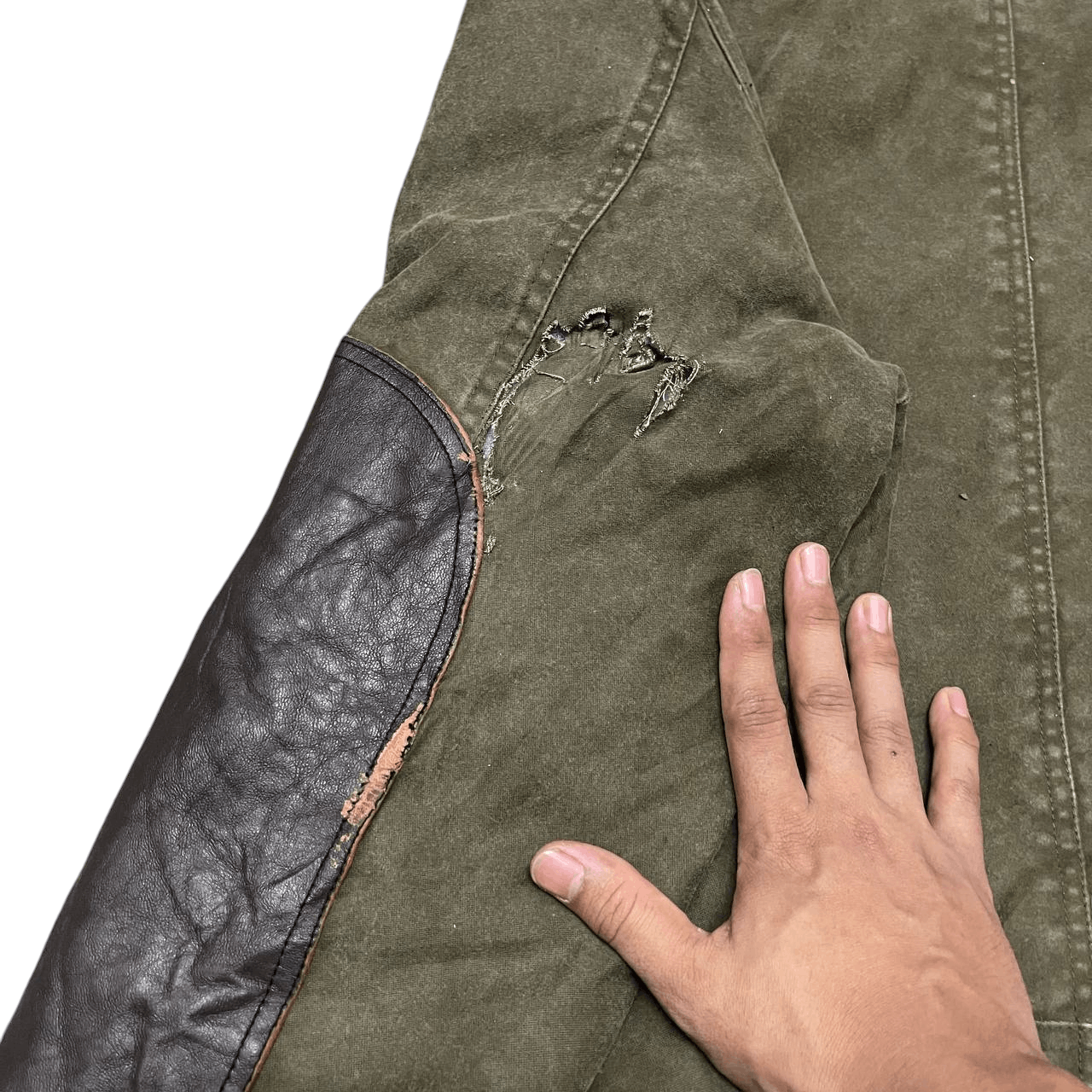 Avirex Vintage Avirex Moleskin Leather Part Deck Style Jacket Size US M / EU 48-50 / 2 - 13 Thumbnail