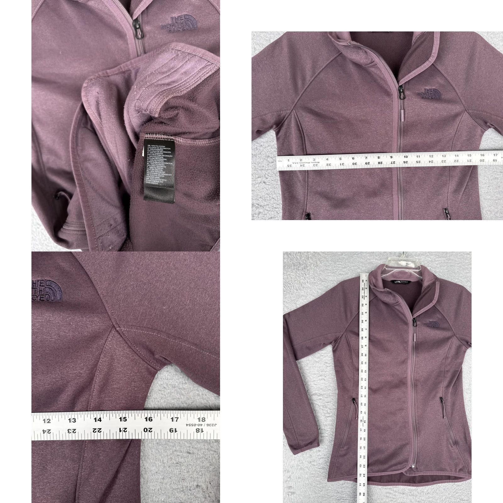 The North Face The North Face Womens Small Purple Softshell Fleece Lined Zip Jacket Outdoor Scarf? Size S / US 4 / IT 40 - 8 Thumbnail