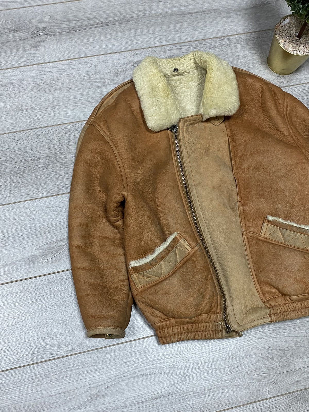 Other SHEEPSKIN COAT LEATHER TYPE B-3 AVIATION JACKET Size US M / EU 48-50 / 2 - 2 Thumbnail