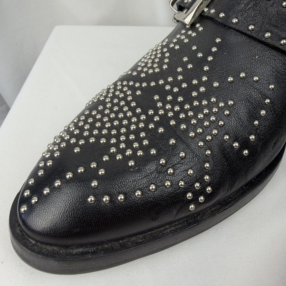 Chloe Chloé Susanna Studded Leather Ankle Boots Size US 8 / IT 38 - 4 Thumbnail