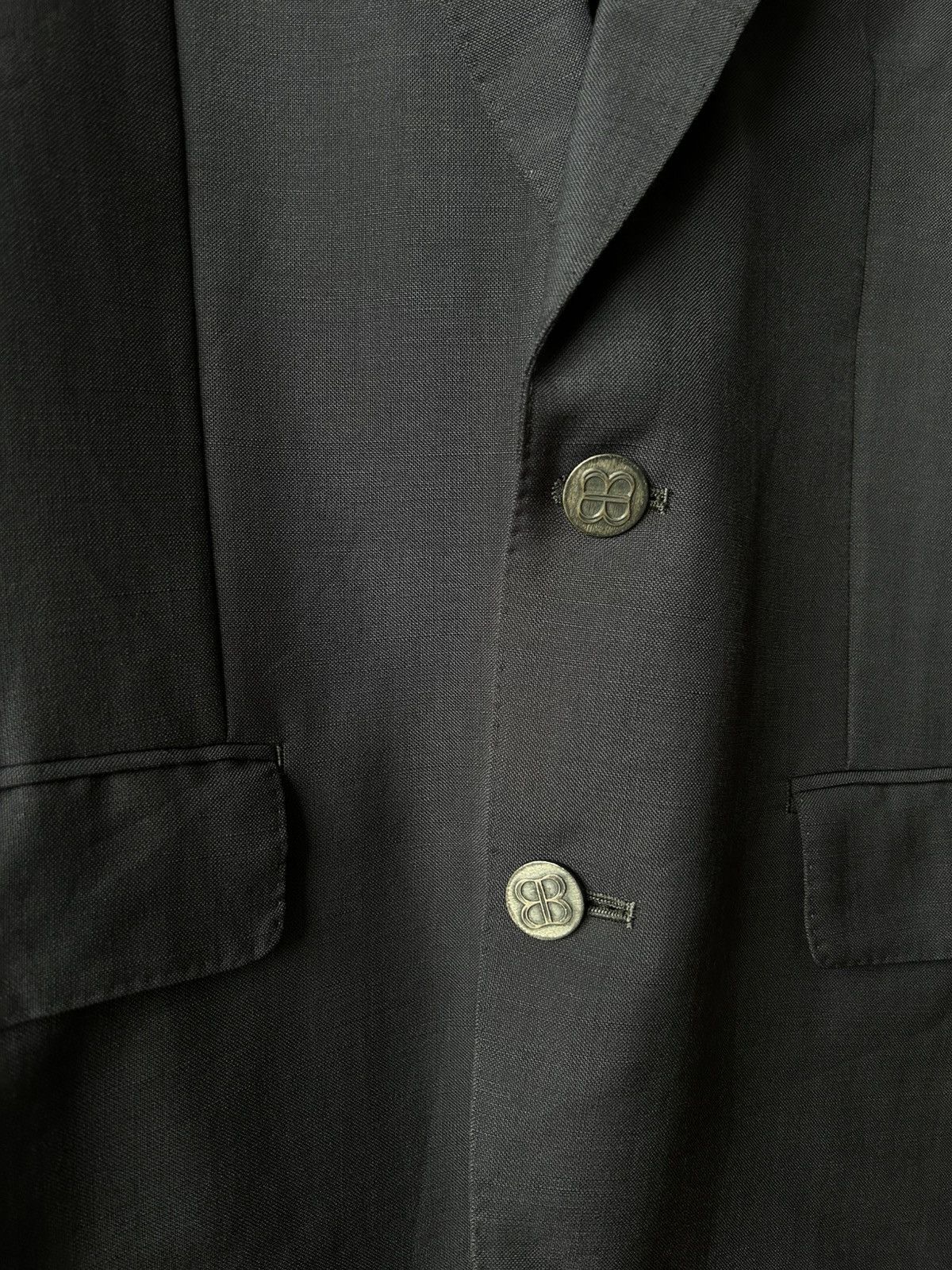 Balenciaga Balenciaga Iconic Button Logo Blazer Size 38R - 3 Thumbnail