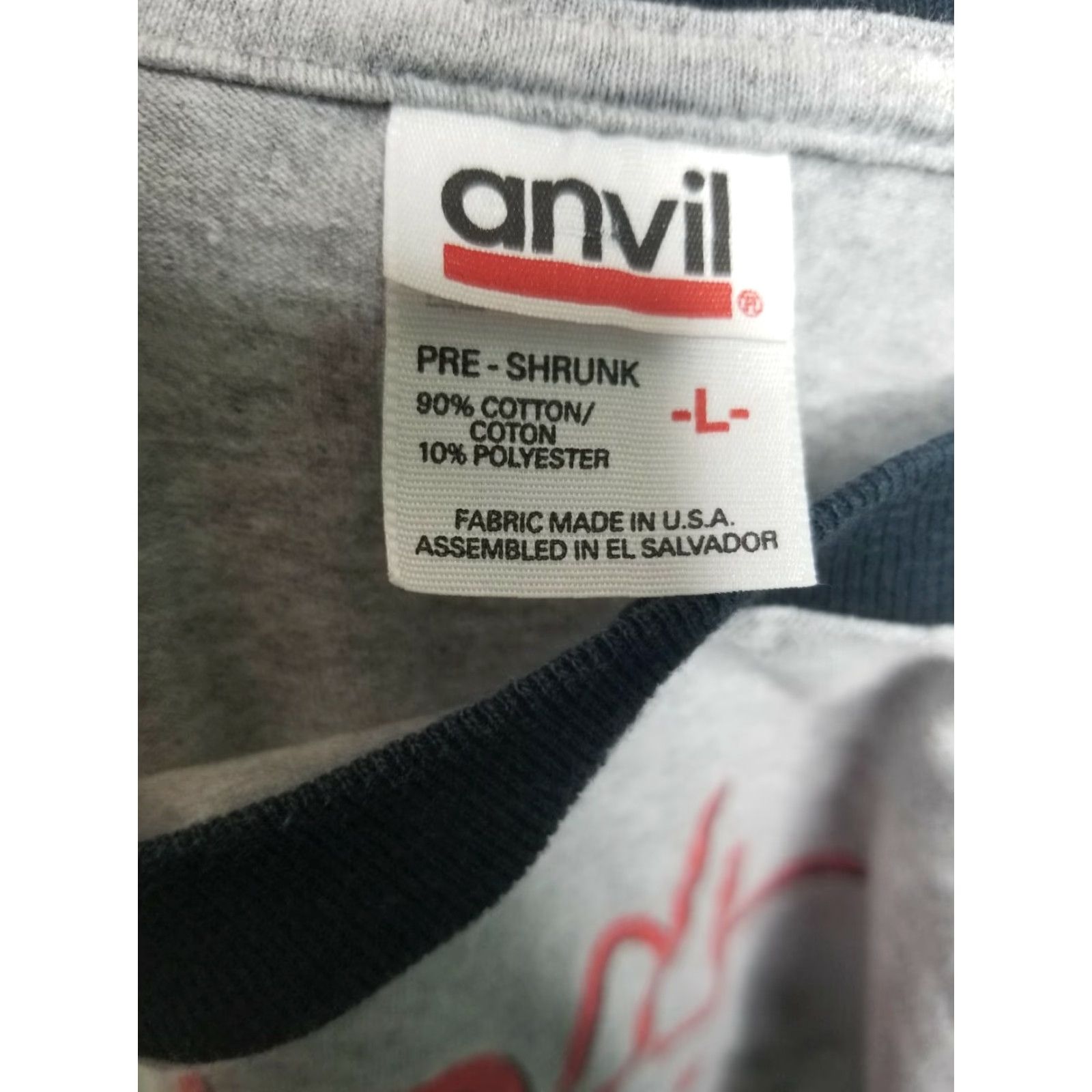 Anvil VINTAGE Anvil Ringer T-Shirt Body For Life Bodybuilding Championship Grey Large Mens Size US L / EU 52-54 / 3 - 4 Thumbnail