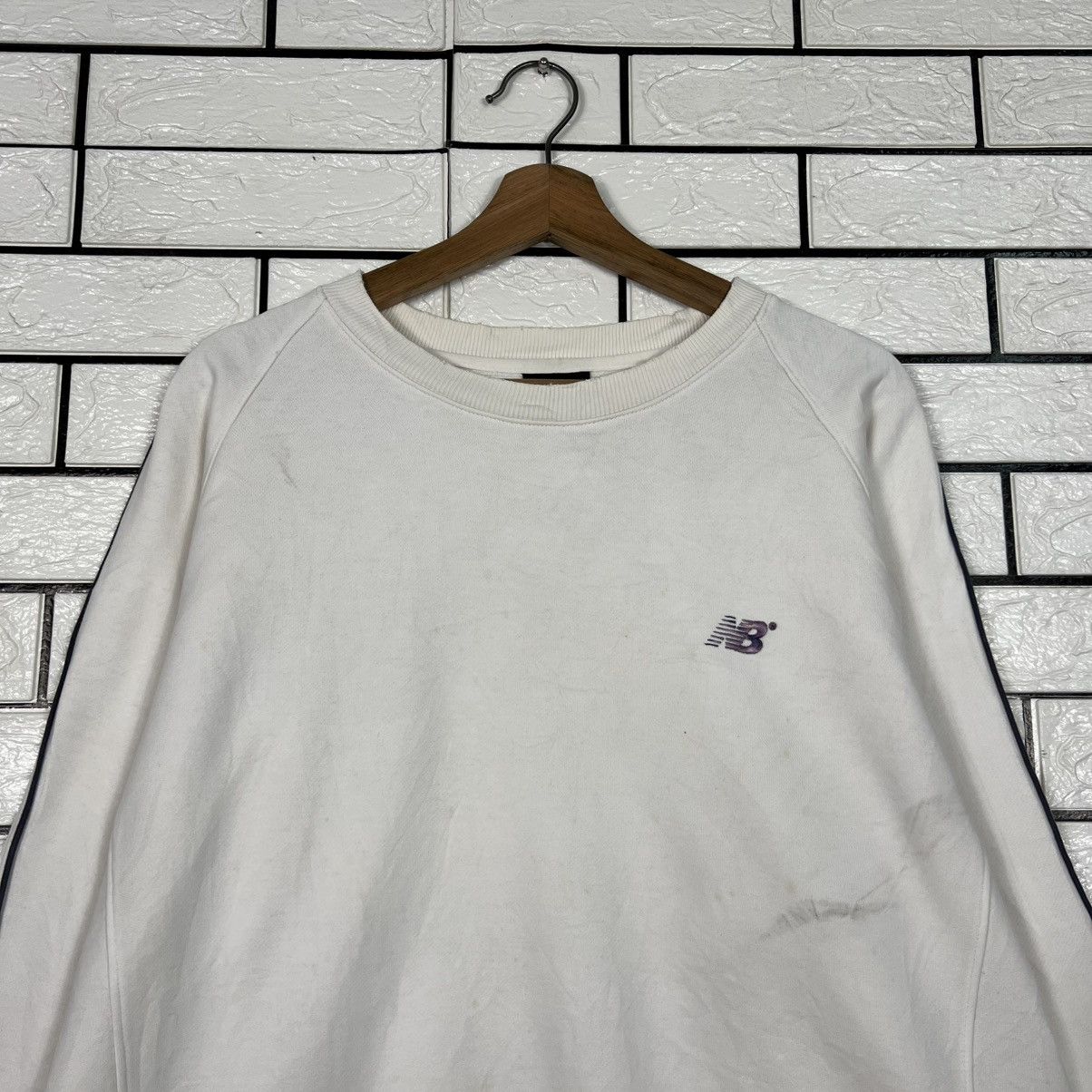 New Balance NEW BALANCE Embroidered Small Logo Sweatshirt #4277-C194 Size US L / EU 52-54 / 3 - 2 Thumbnail