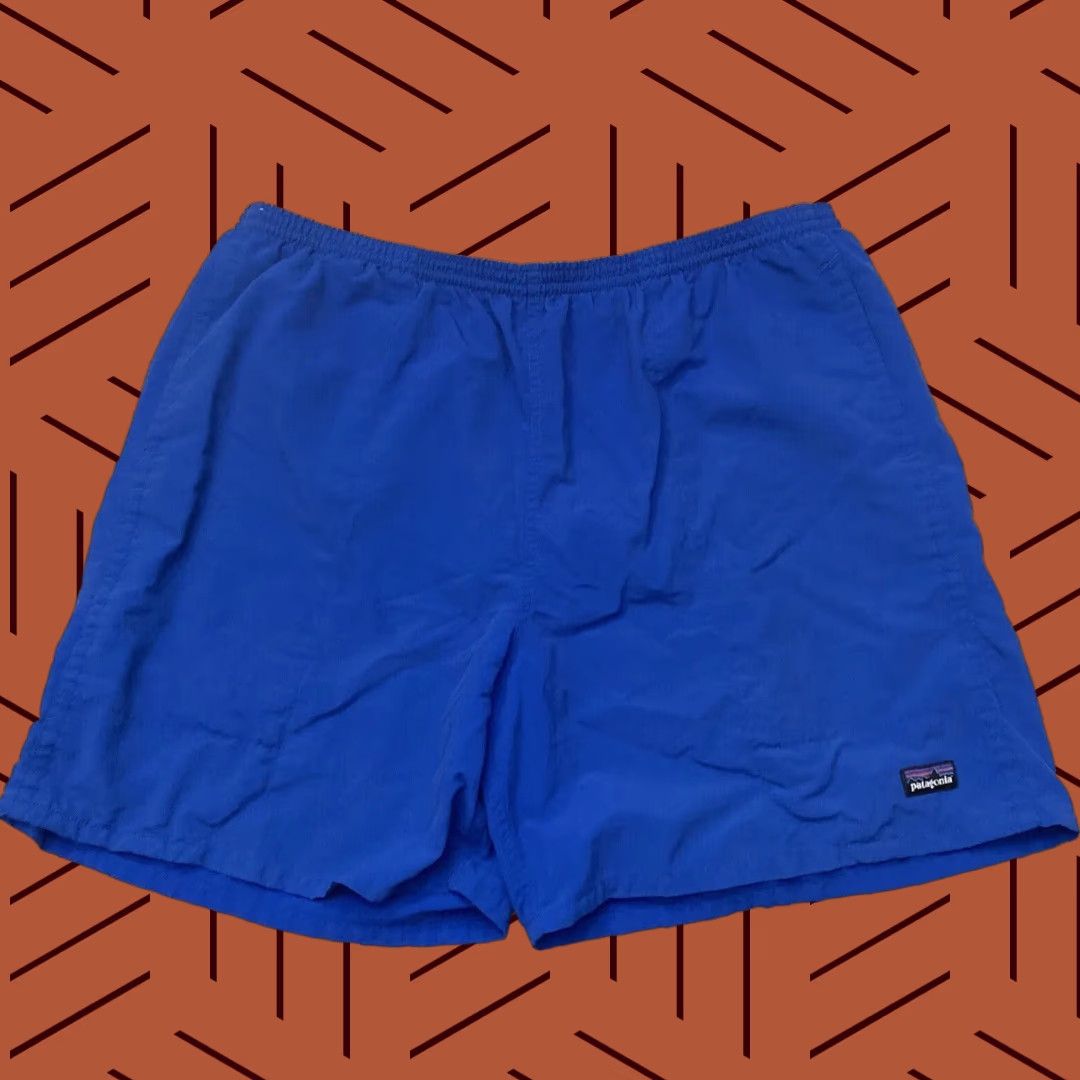 Vintage Patagonia Baggies Shorts Mens XL Blue Elastic Drawstring Waist Lined