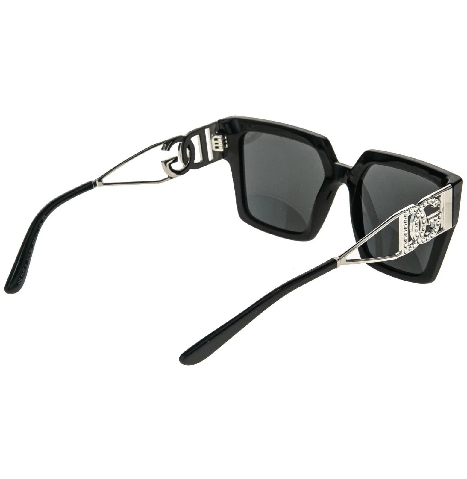 Dolce & Gabbana DOLCE & GABBANA 4446 DIVA DG4446B Black Geometric Sunglasses Size ONE SIZE - 5 Thumbnail