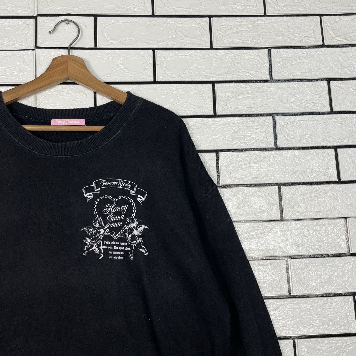 Japanese Brand Honey Angel Big Logo Sweater Size L / US 10 / IT 46 - 5 Thumbnail