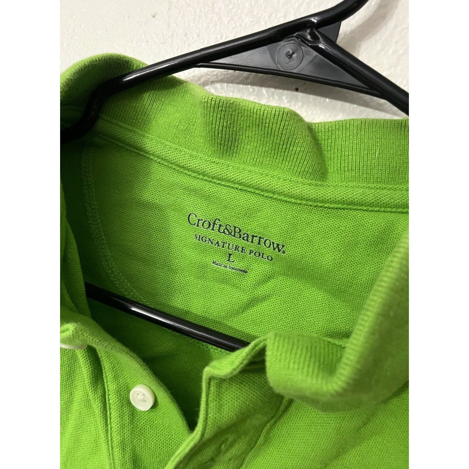 Croft & Barrow Croft & Barrow Men's Green Short Sleeve Collared Polo Shirt Size L - Golf, Outdoor Size US L / EU 52-54 / 3 - 3 Thumbnail