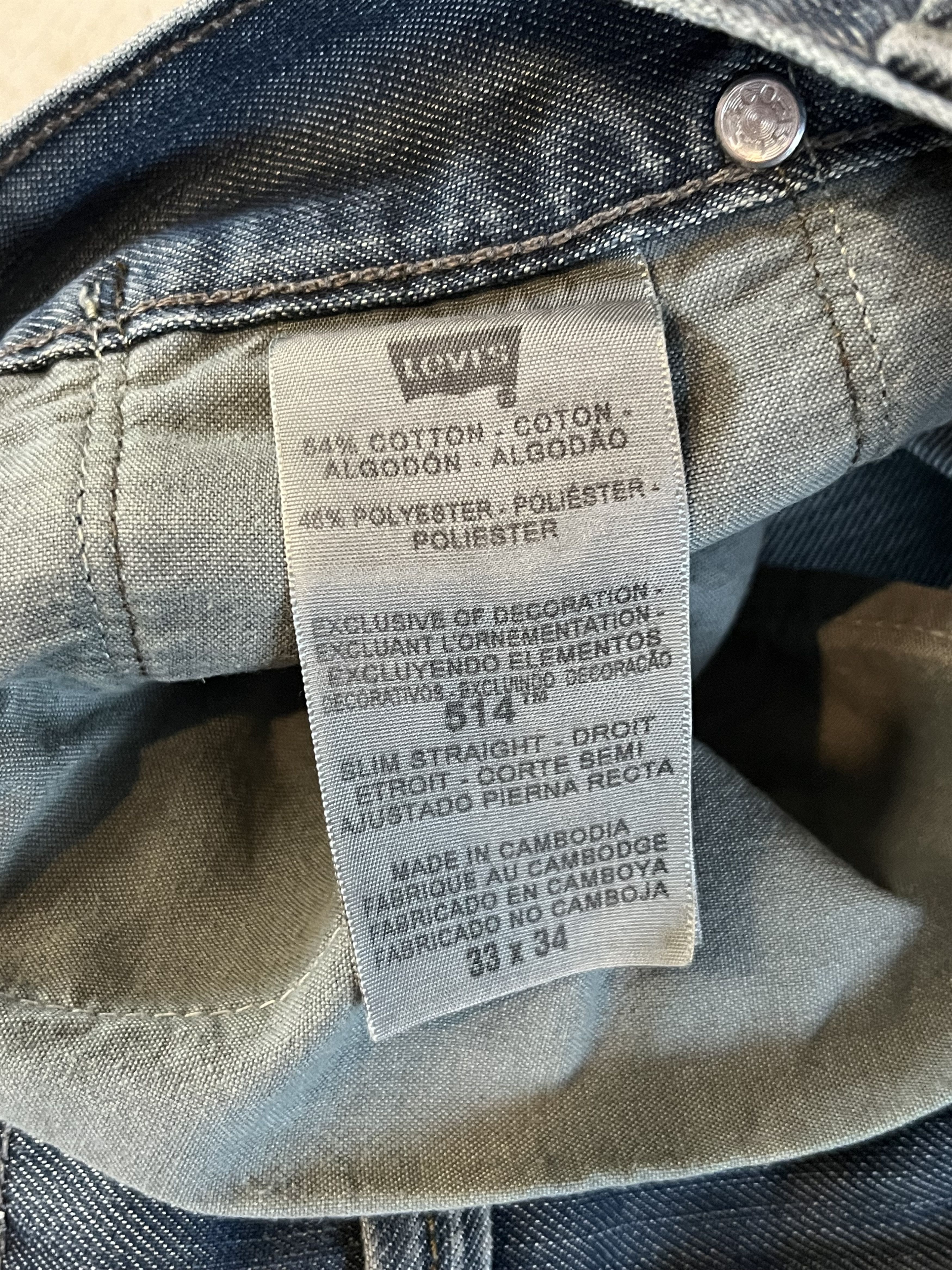Levi's × Levi's Vintage Clothing × Vintage Vintage Levis 514 Distressed Washed Jeans Size US 33 - 9 Thumbnail