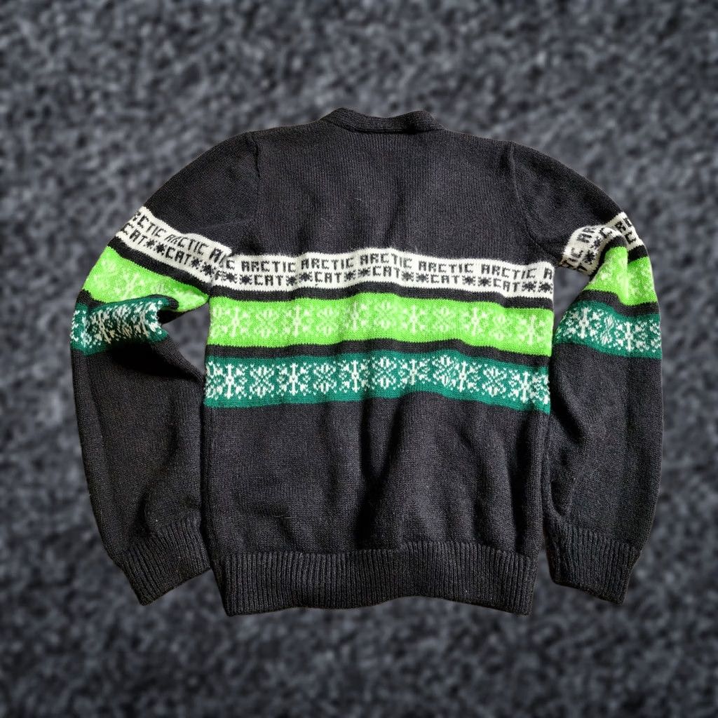 Vintage Vintage Fuller Gulf Fashions Arctic Cat Snowmobile Button Cardigan Acrylic Sweater USA Made S Black Mens Rockabilly Adult Small Size US S / EU 44-46 / 1 - 1 Thumbnail