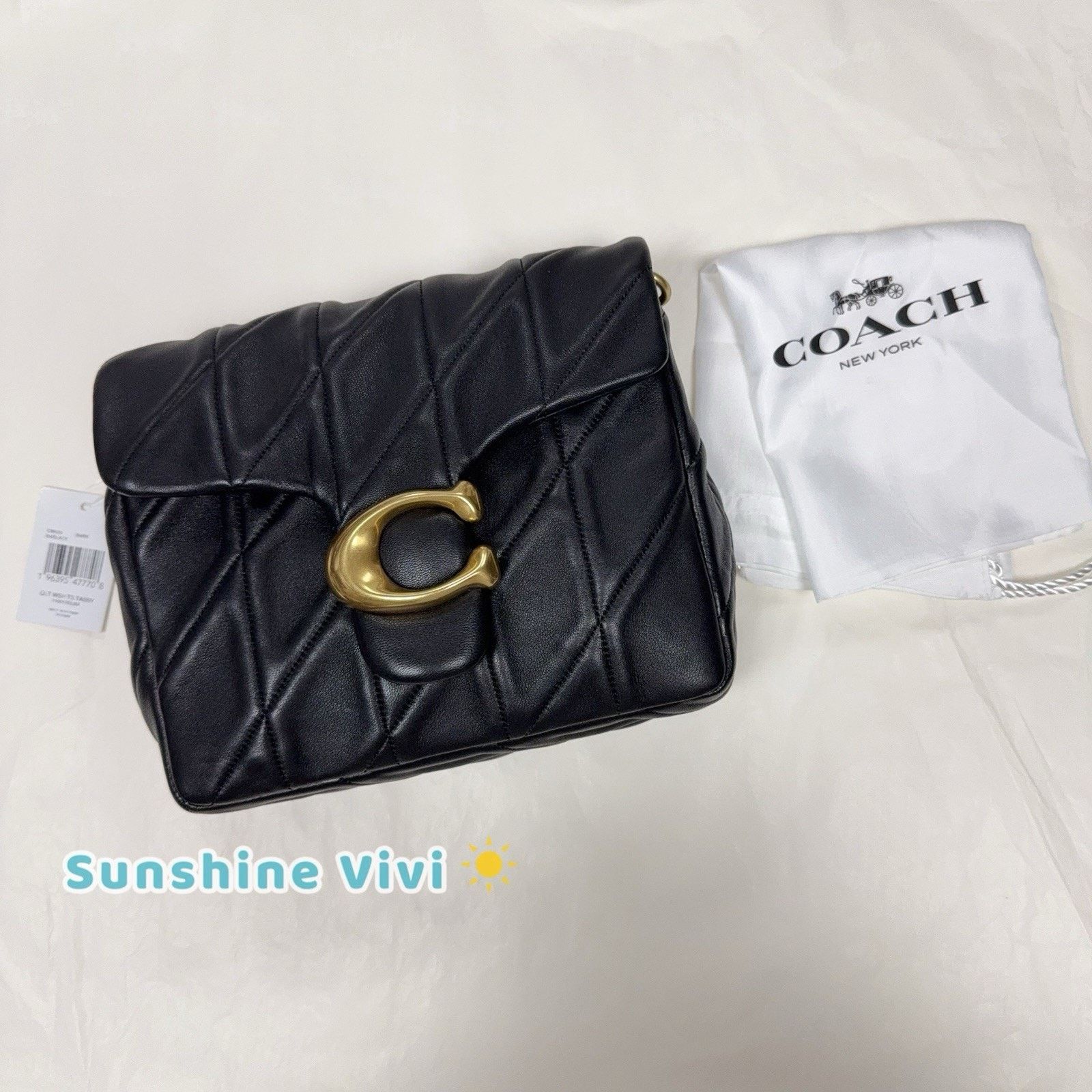 Coach NWT COACH Times Square Tabby Shoulder Bag CW629 Black Size ONE SIZE - 1 Thumbnail