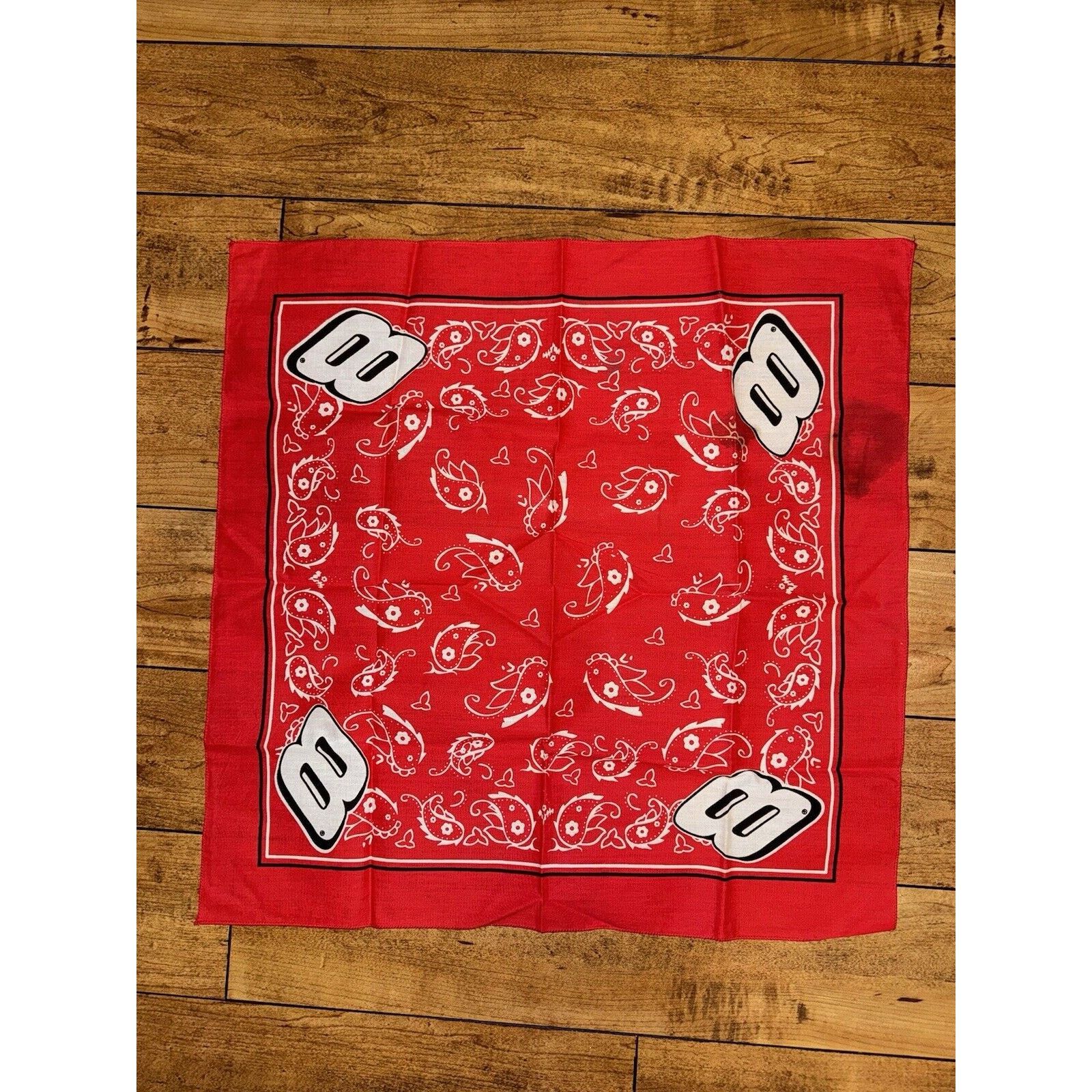 NASCAR × Vintage Vintage Dale Earnhardt #8 Pocket Square Red NASCAR Size ONE SIZE - 1 Thumbnail