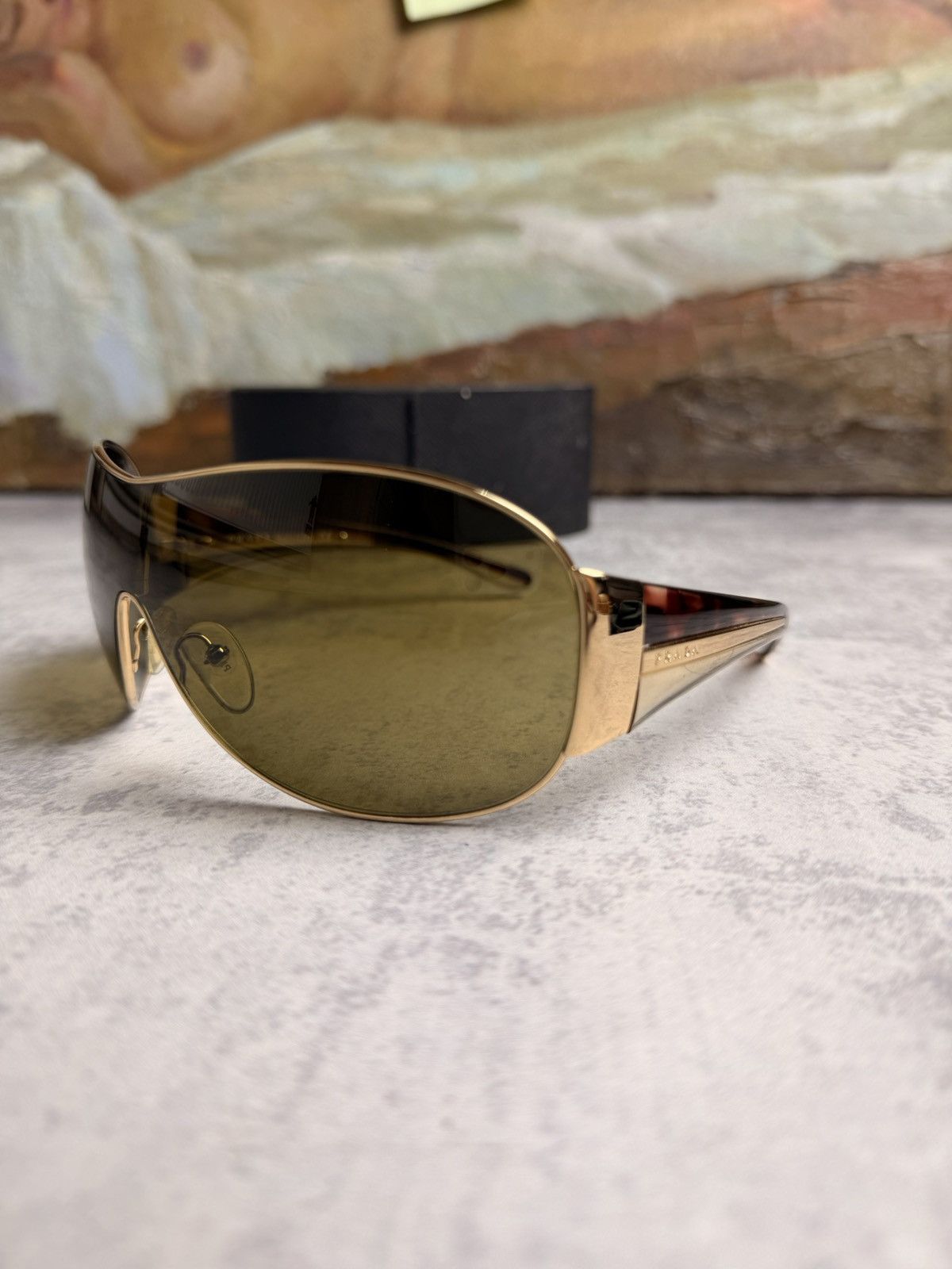 Prada × Streetwear × Vintage PRADA 2004 Logo Sunglasses SPR60E
