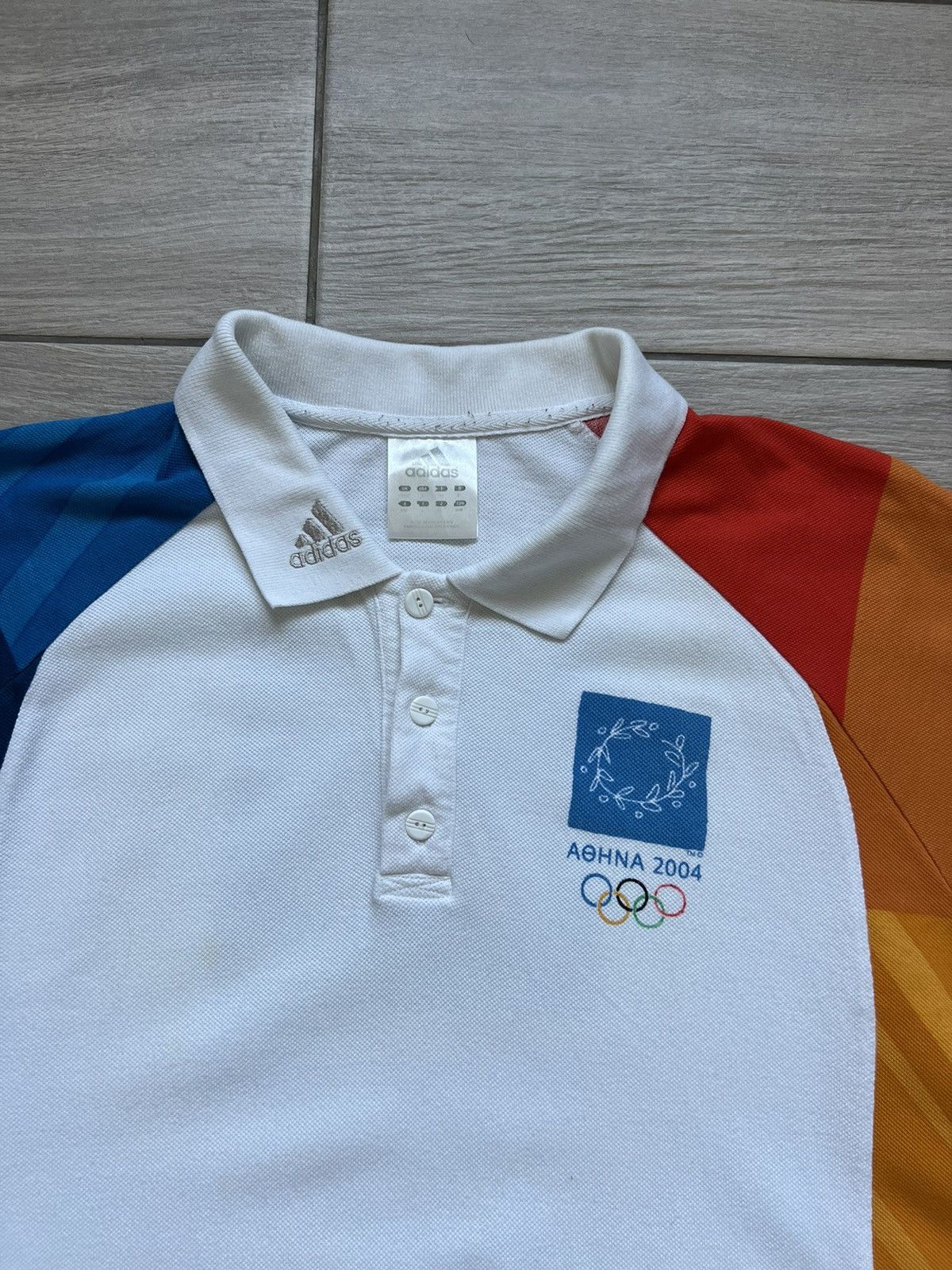 Vintage ADIDAS 2004 Greece Athens 2004 Olympics Polo Shirt Size US M / EU 48-50 / 2 - 13 Thumbnail