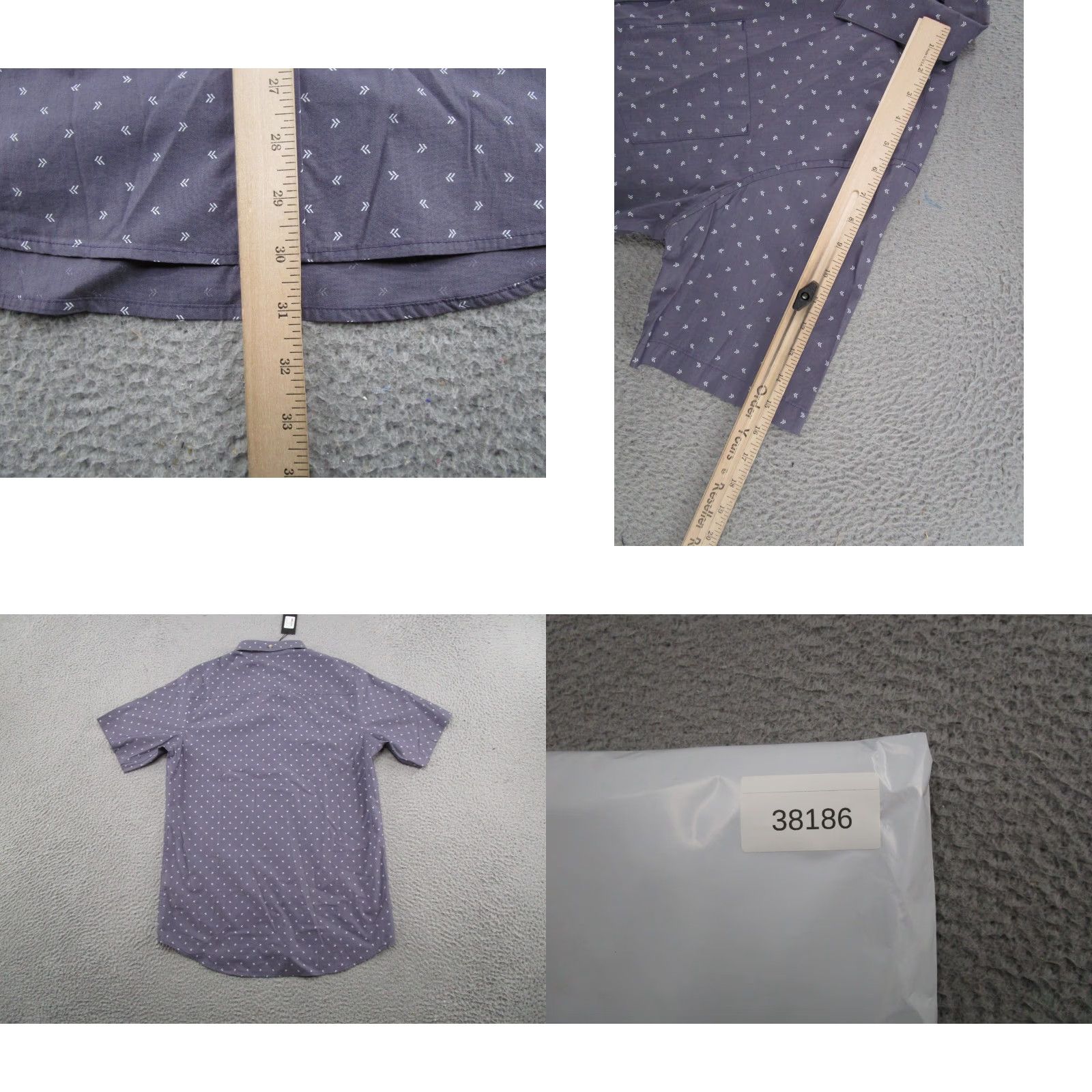 TravisMathew Travis Matthew Not Your Best Button Up Shirt SS Heather Purple Size M NEW Size US M / EU 48-50 / 2 - 8 Thumbnail