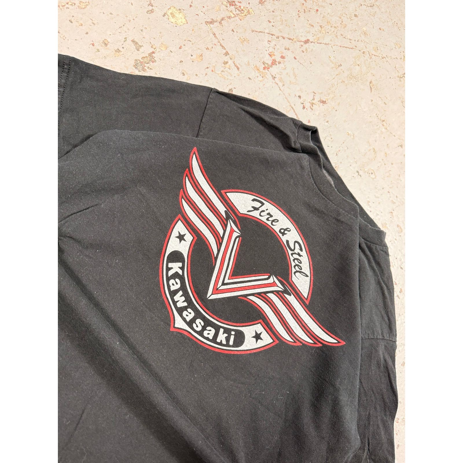 Vintage Vintage Kawasaki Racing Tee Size US L / EU 52-54 / 3 - 2 Thumbnail