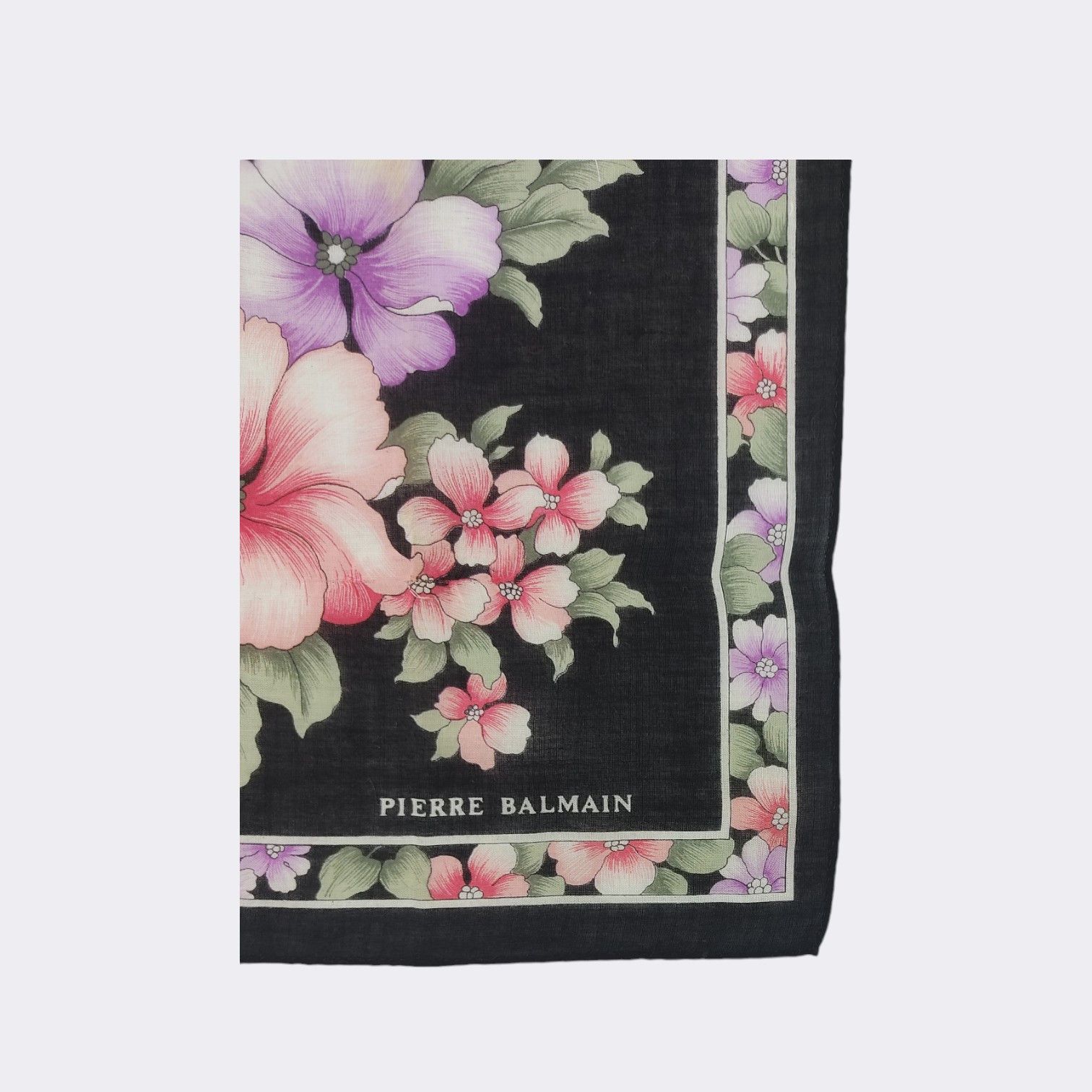 Pierre Balmain Vintage Pierre Balmain Handkerchief Neckerchief H040M Size ONE SIZE - 3 Thumbnail