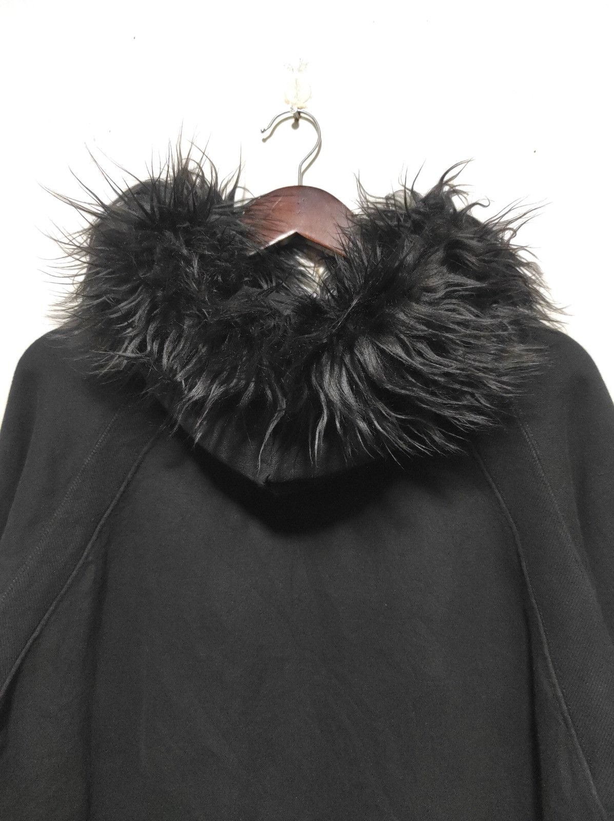 Japanese Brand Crystal black fur hoodie ifsix LGB style Size US S / EU 44-46 / 1 - 11 Thumbnail