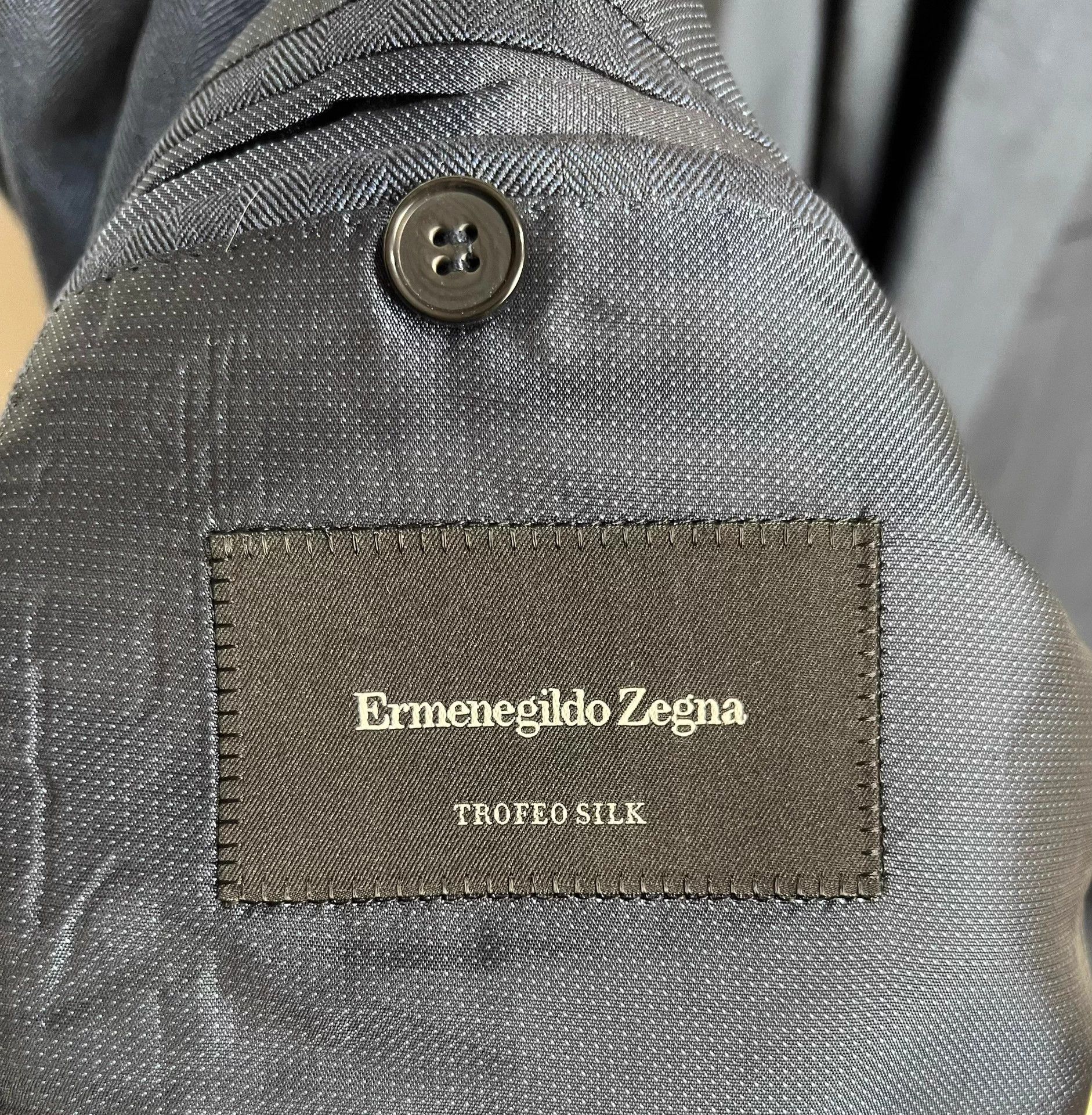 Ermenegildo Zegna Zegna Silk Wool Blazer 54 Navy 95% Condition Size 54R - 5 Thumbnail