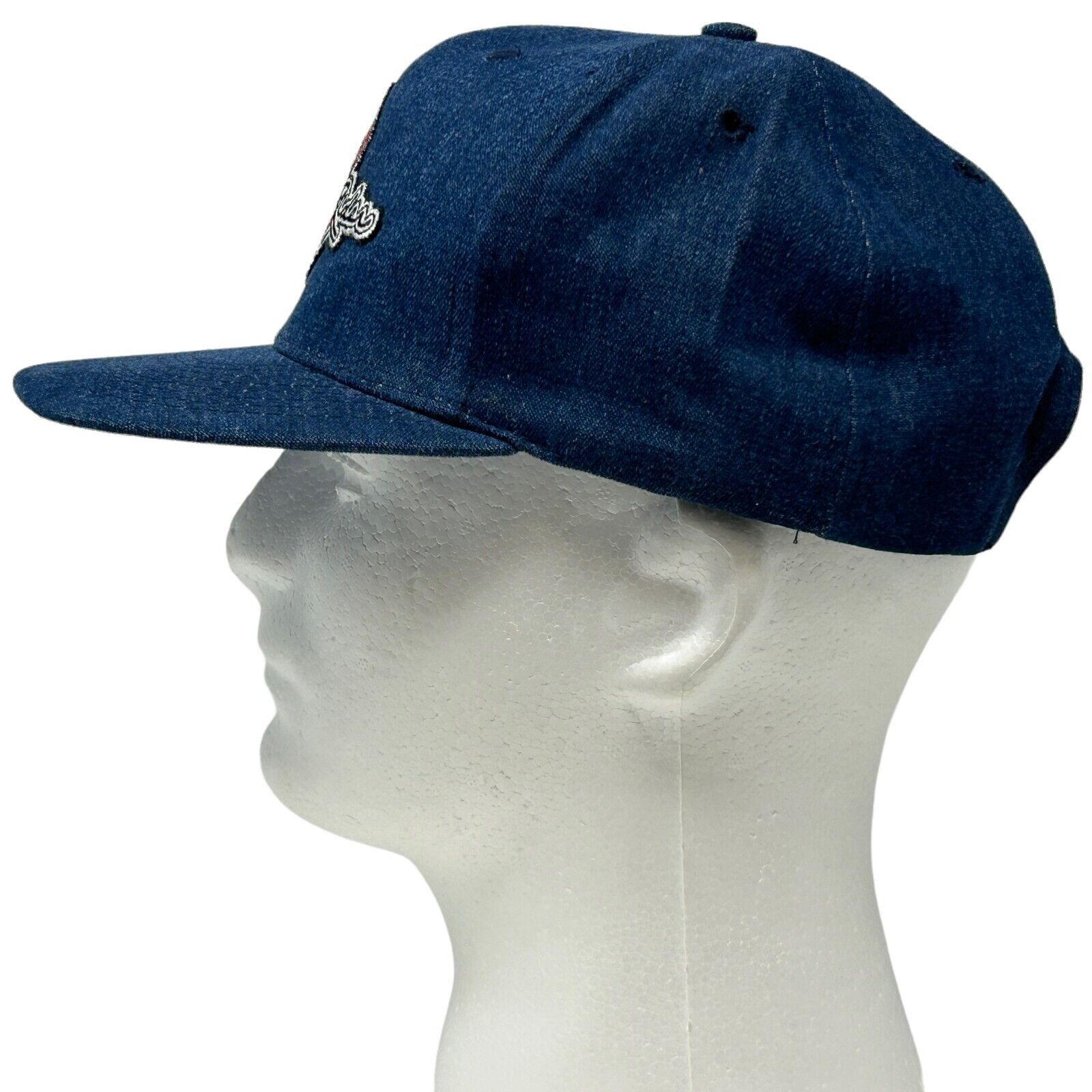 Otto Vintage 90s Hardie Riders Hat Baseball Cap Biker Blue Size ONE SIZE - 5 Thumbnail