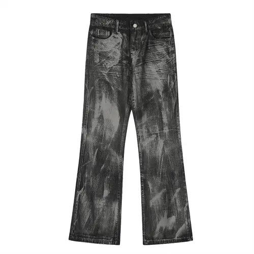 VIBE Punk men's ink-splashed dirty loose straight jeans Size US 32 / EU 48 - 1 Thumbnail