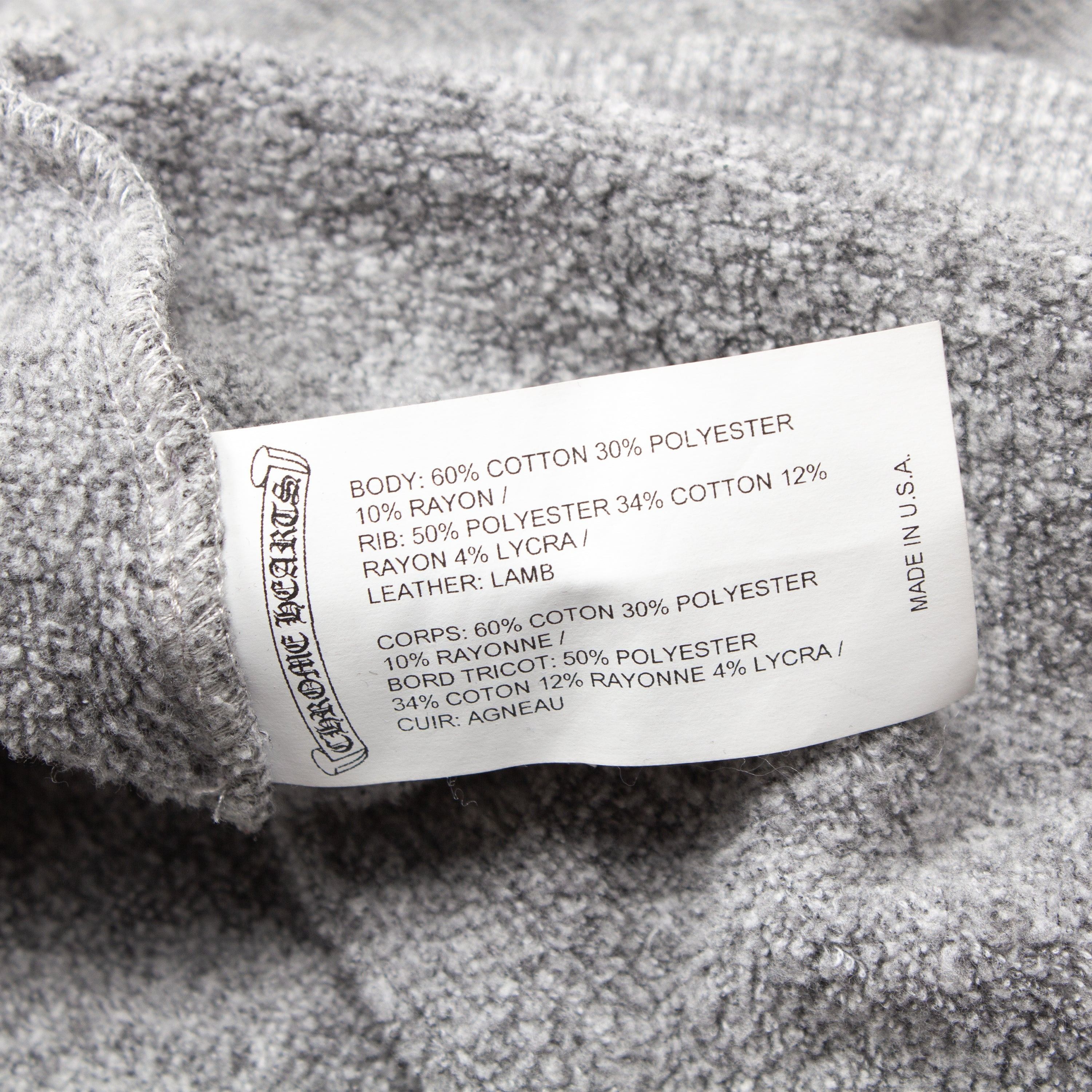 Chrome Hearts CHROME HEARTS GREY CROSS PATCH HOODIE Size US M / EU 48-50 / 2 - 6 Thumbnail