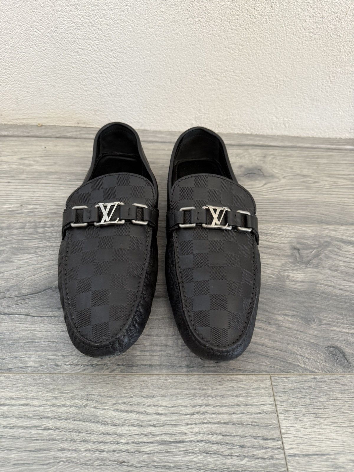 Louis Vuitton Louis Vuitton Damier Loafers with Silver LV Bit Size US 9 / EU 42 - 6 Thumbnail