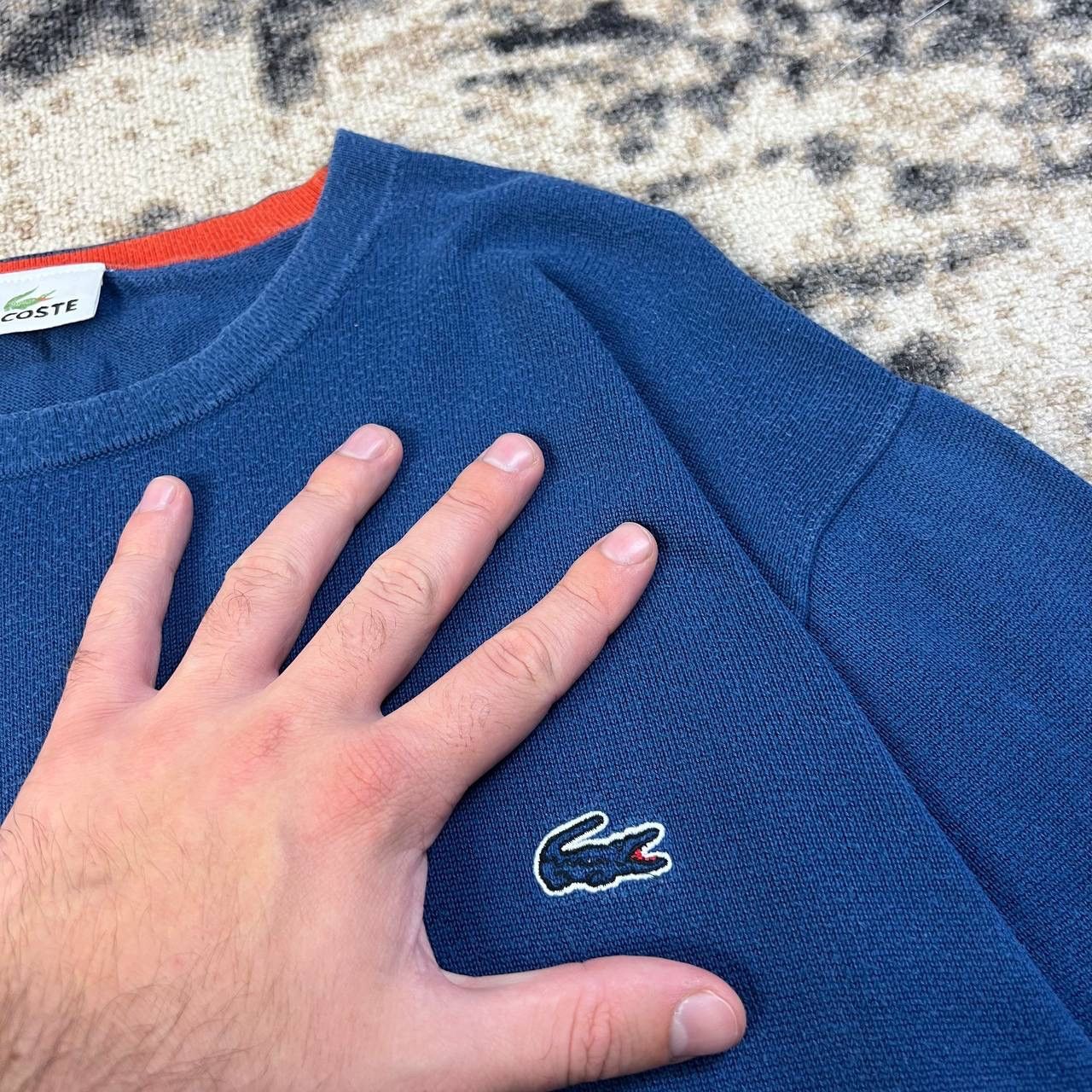 Lacoste Lacoste Mini Logo Vintage Luxury Sweater Old Money Style Size US XL / EU 56 / 4 - 4 Thumbnail