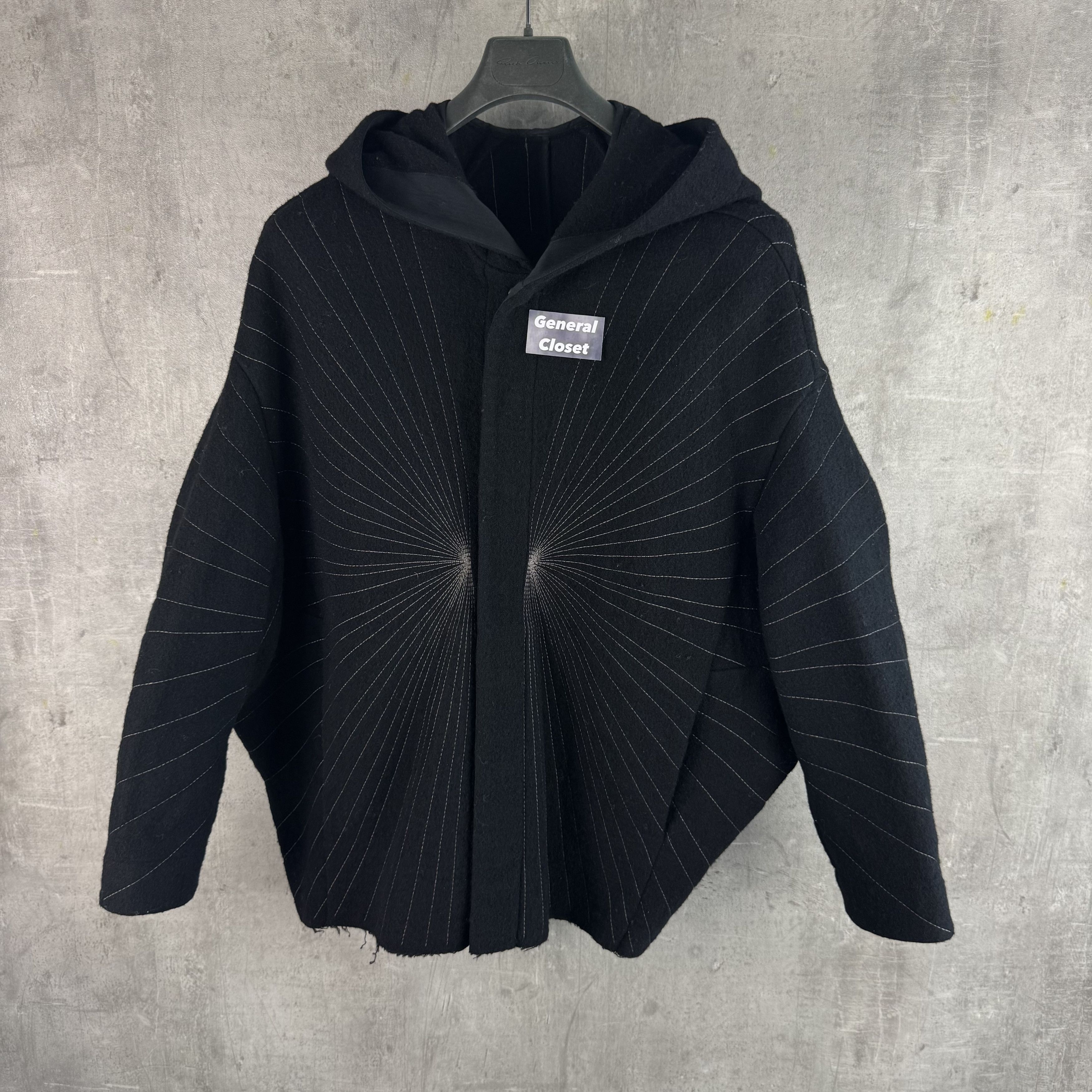 Rick Owens RICK OWENS FW23 LUXOR Peter Jacket Radiance Embroidery Black Size US S / EU 44-46 / 1 - 10 Thumbnail