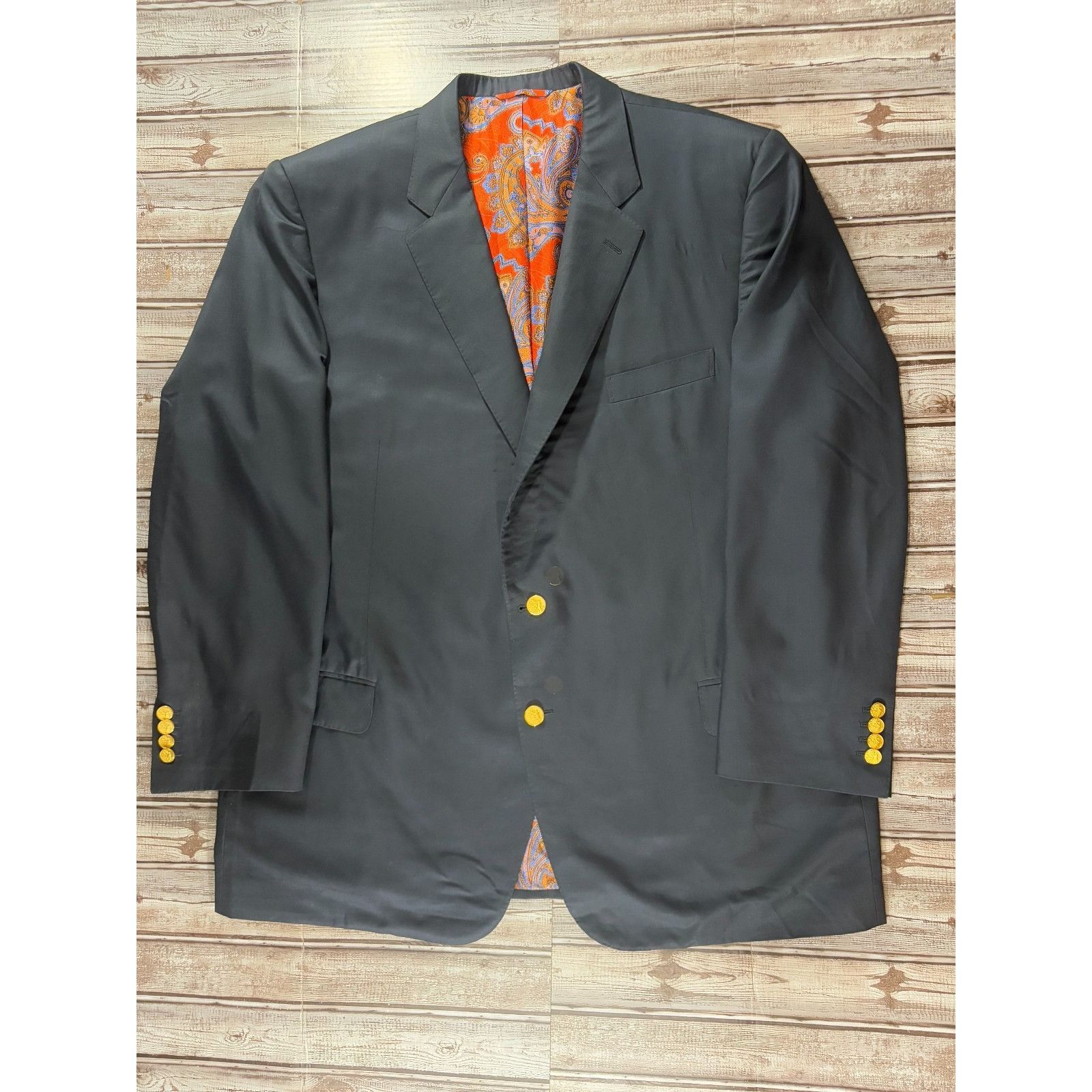 Holland & Sherry Holland & Sherry for Arthur 100% cashmere Sport jacket blaze Size 50R - 1 Preview