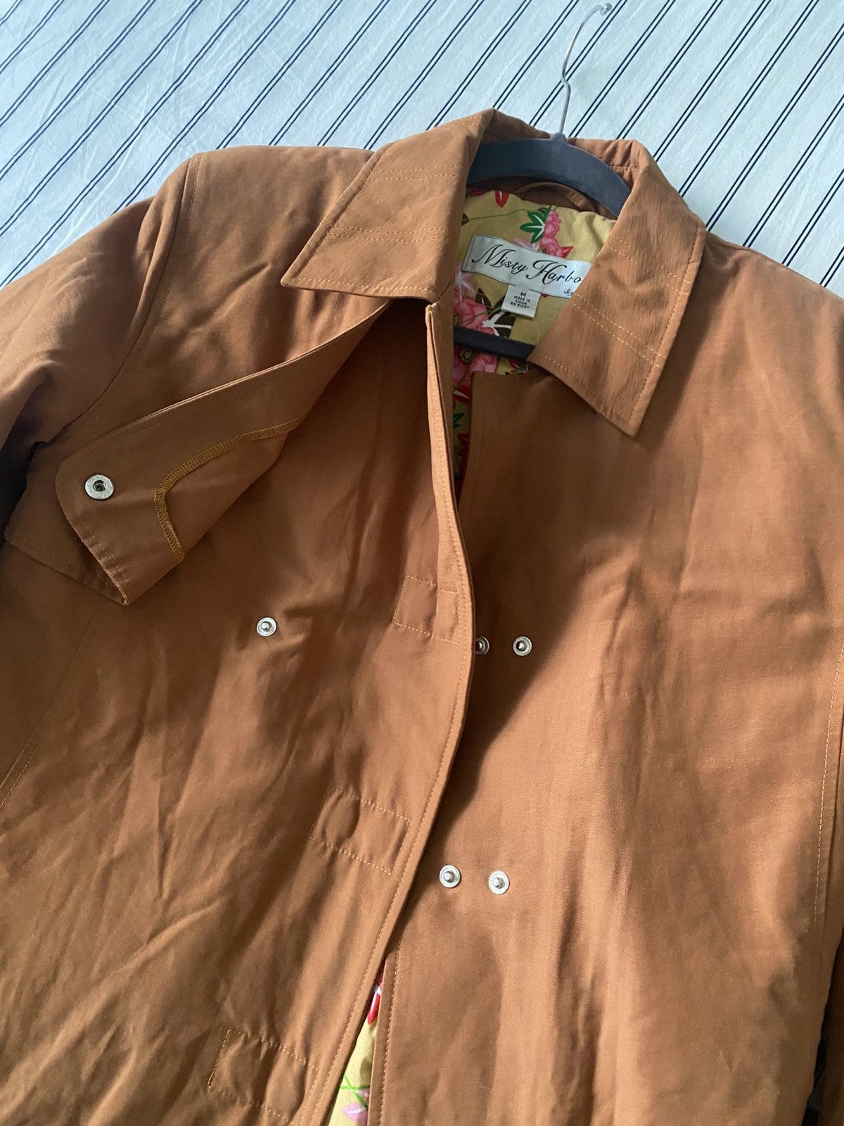 Misty Harbor VINTAGE Misty Harbor Burnt Orange Trench Coat Sz M Size M / US 6-8 / IT 42-44 - 7 Thumbnail