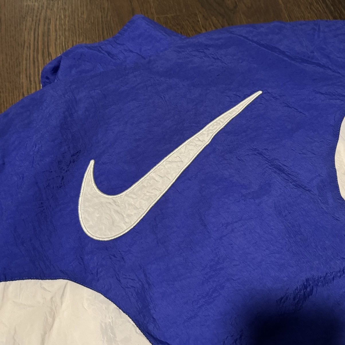 Nike Vintage Nike Blue/White Track Jacket Size US M / EU 48-50 / 2 - 5 Thumbnail