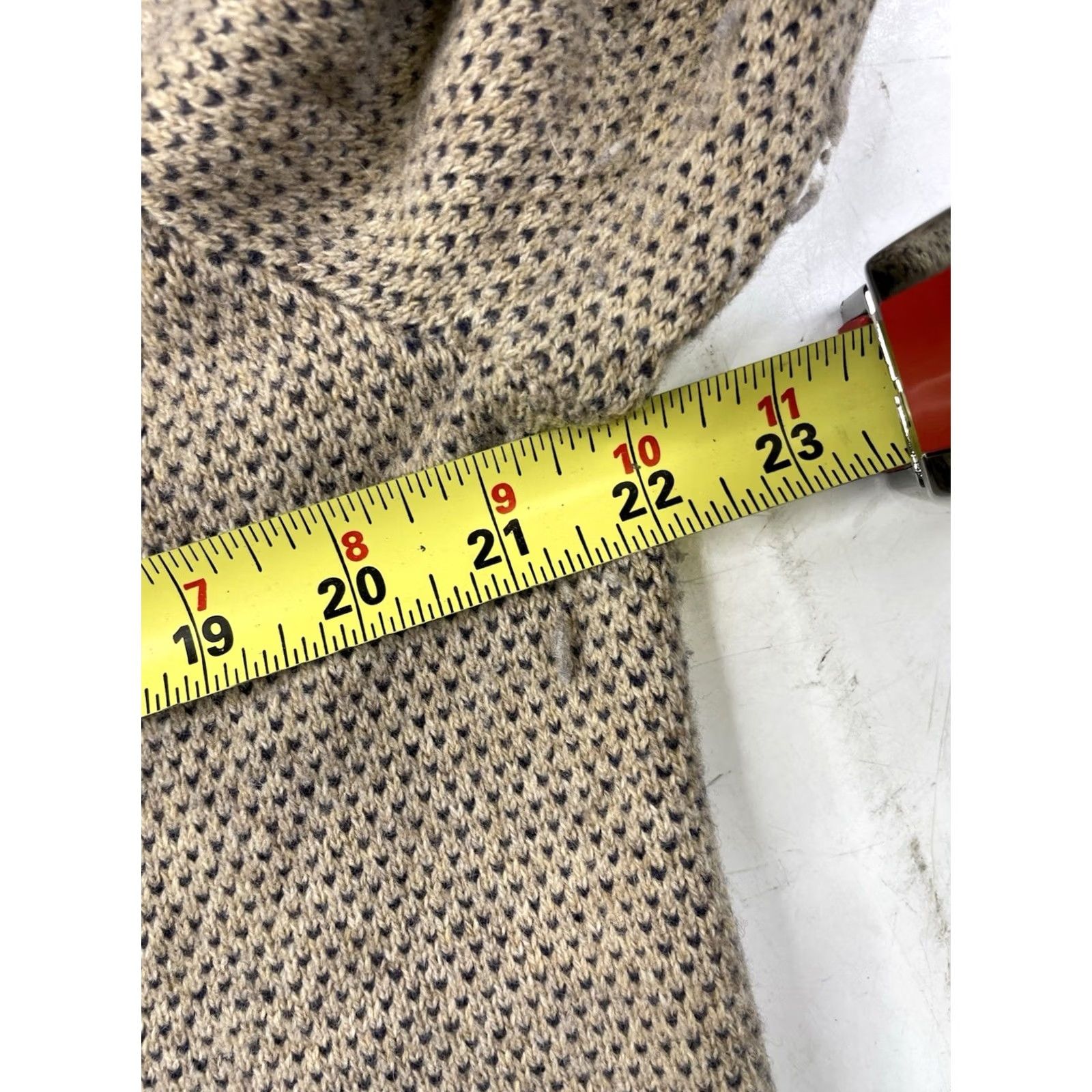 Vintage J Crew Men's L Merino Wool Birdseye Sweater Crewneck Pullover Donegal Preppy Beige Size US L / EU 52-54 / 3 - 6 Thumbnail