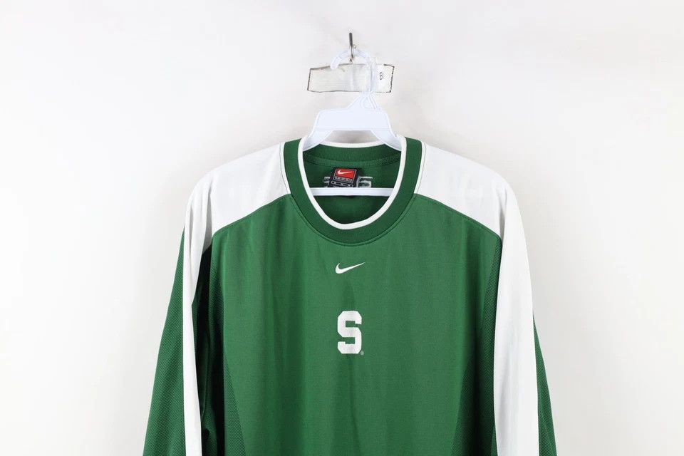 Nike × Vintage Vintage Nike Elite Swoosh Michigan State University Shirt Size US M / EU 48-50 / 2 - 2 Thumbnail