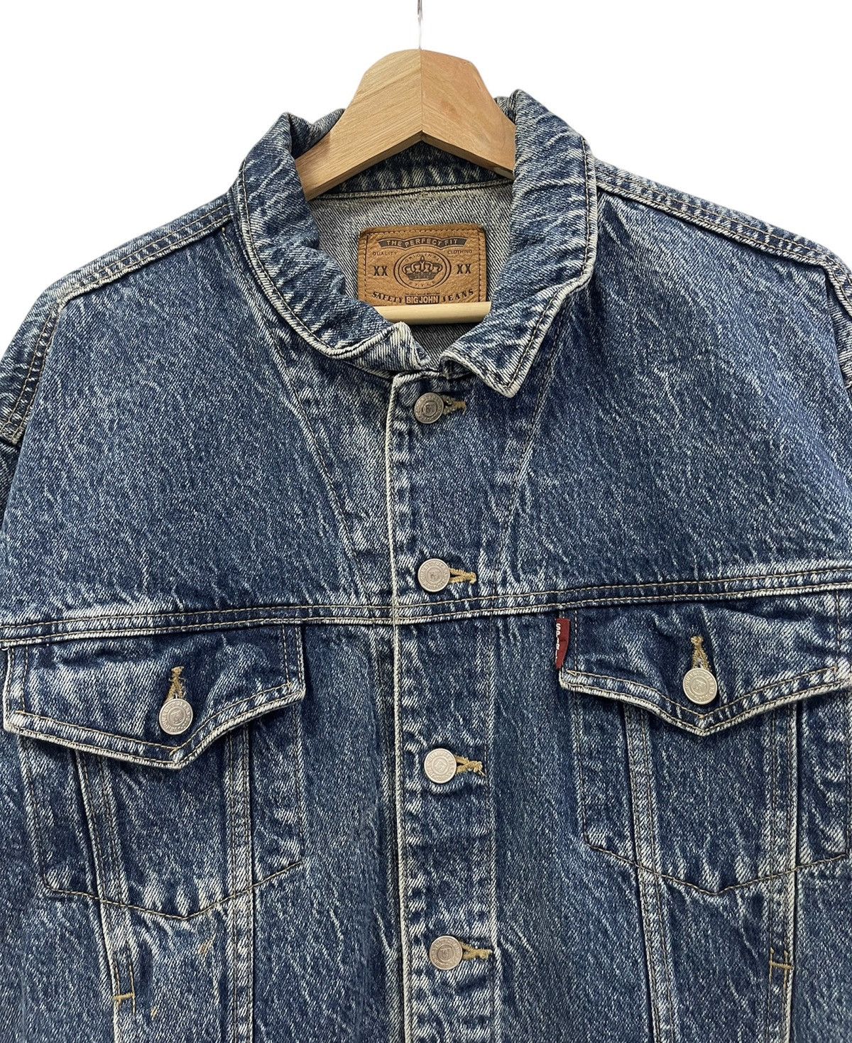 Big John Japanese Big John Distressed Denim Trucker Vintage Jacket Size US M / EU 48-50 / 2 - 3 Thumbnail
