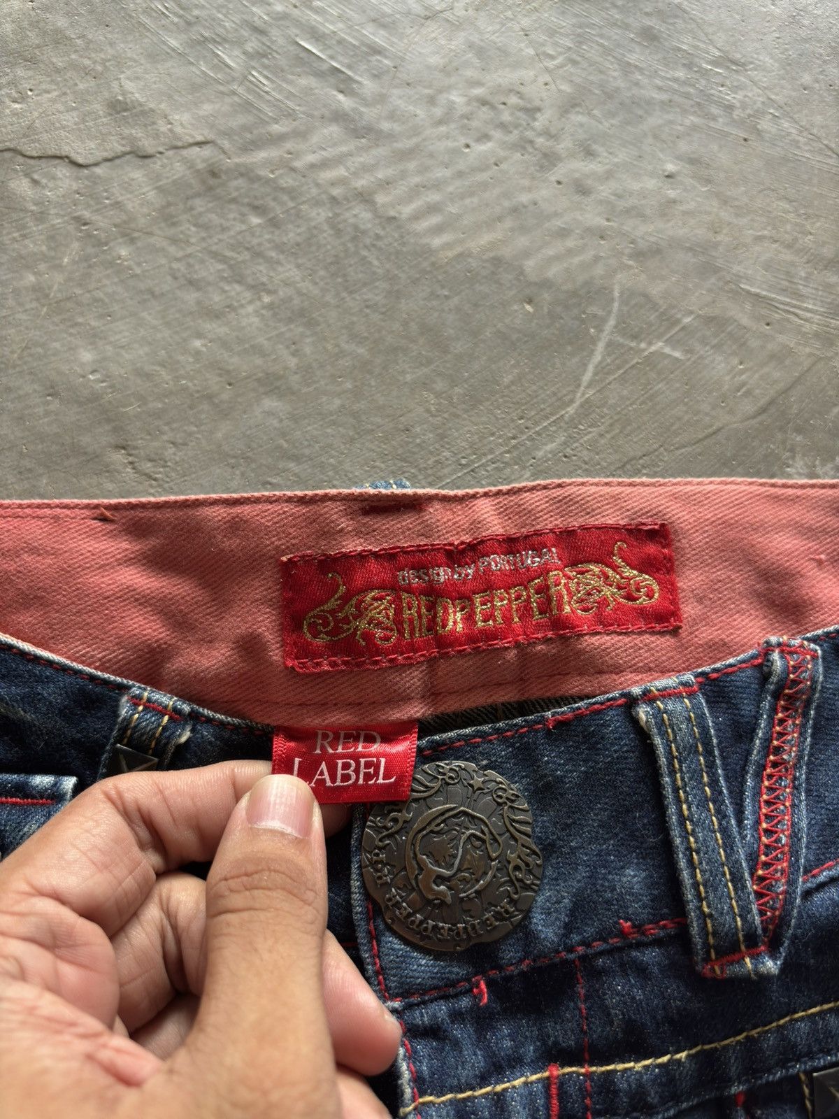 Hysteric Glamour FLARE RED PEPPER JEANS RED LABEL japanese distressed punk Size US 29 - 5 Thumbnail