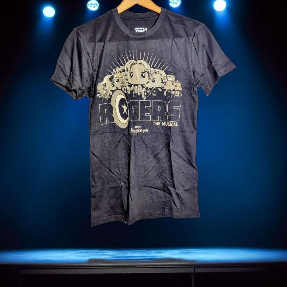 Marvel Comics Funko Hawkeye Sz S Rogers The Musical Black Tee Marvel Size US S / EU 44-46 / 1 - 1 Thumbnail