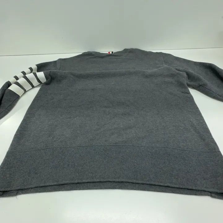Thom Browne Thom Browne Classic Four Stripes Pullover Sweatshirt -2507 Size US M / EU 48-50 / 2 - 9 Thumbnail