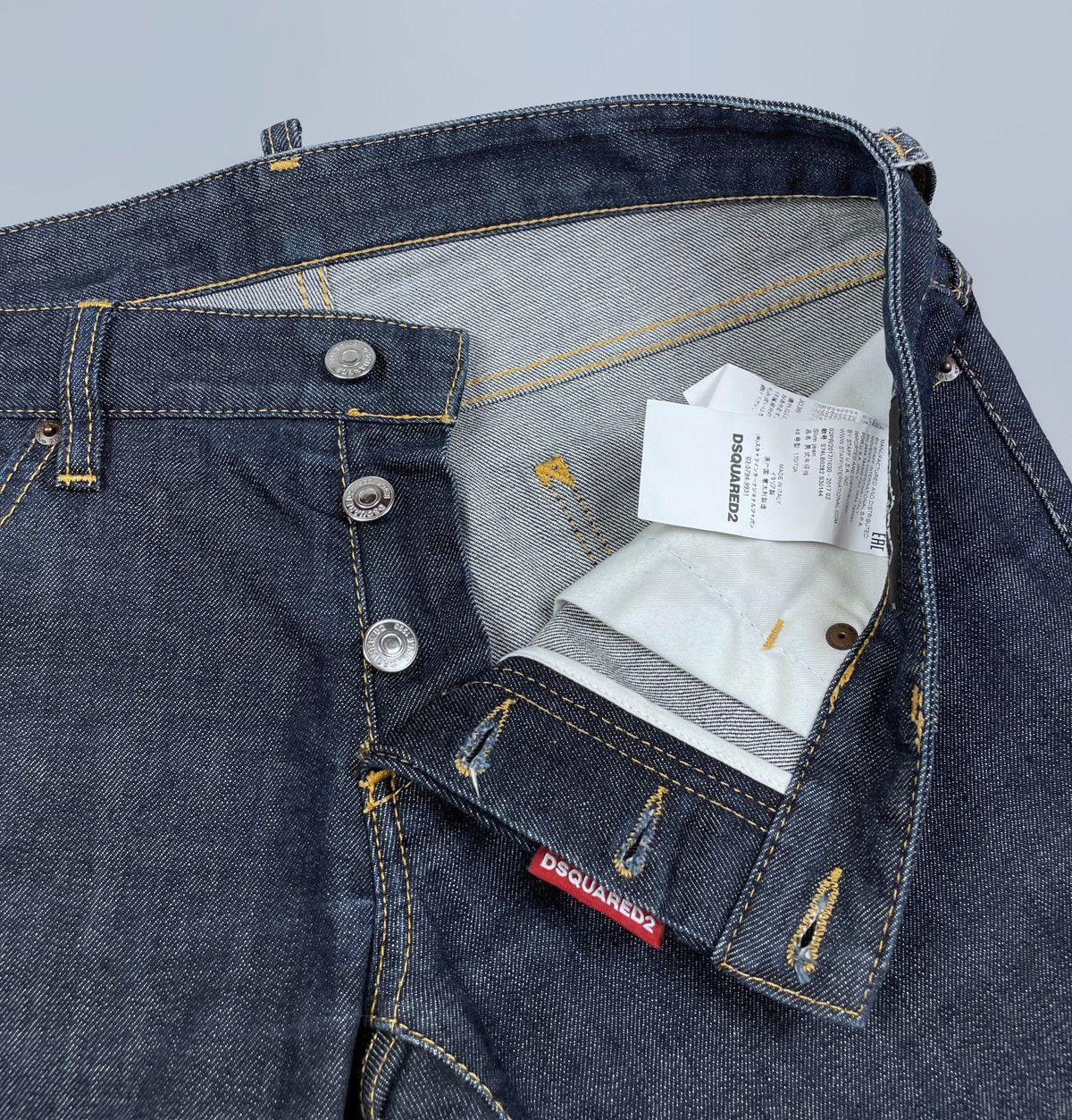 Dsquared2 DSQUARED2 Raw Indigo Denim Slim Jean Pants Size 48 Italy Size US 34 / EU 50 - 8 Thumbnail
