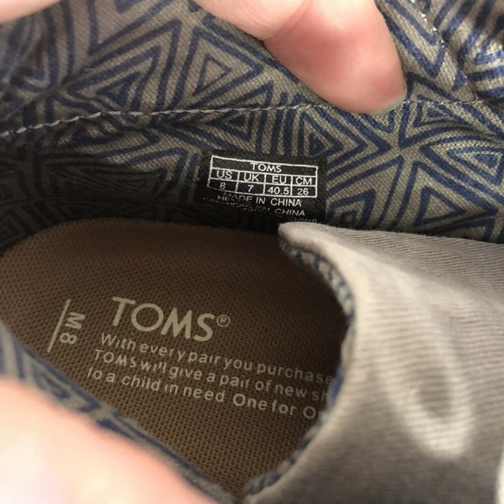 Toms Toms Mens 8 Classic Sneakers Lace Up Casual Shoes Gray Size US 8 / EU 41 - 6 Thumbnail