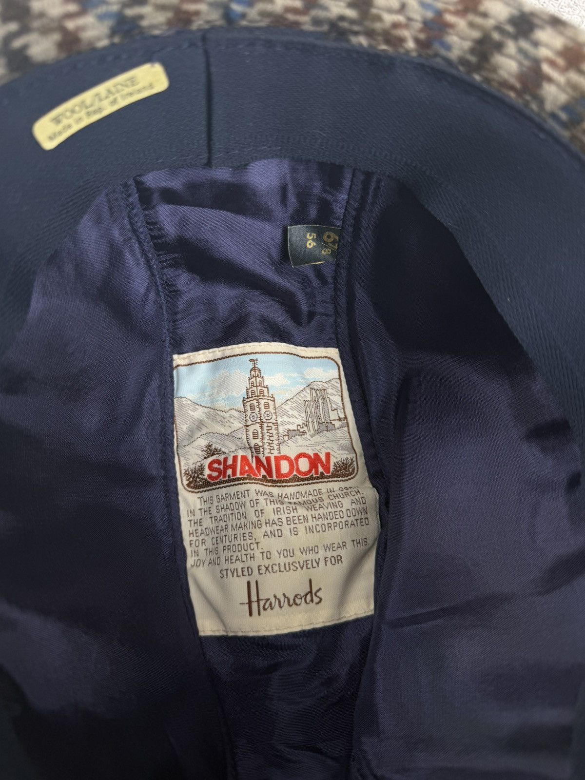Harrods Vintage Shandon Harrods Fedora Wool Bucket Hat Size 56 Size ONE SIZE - 7 Thumbnail