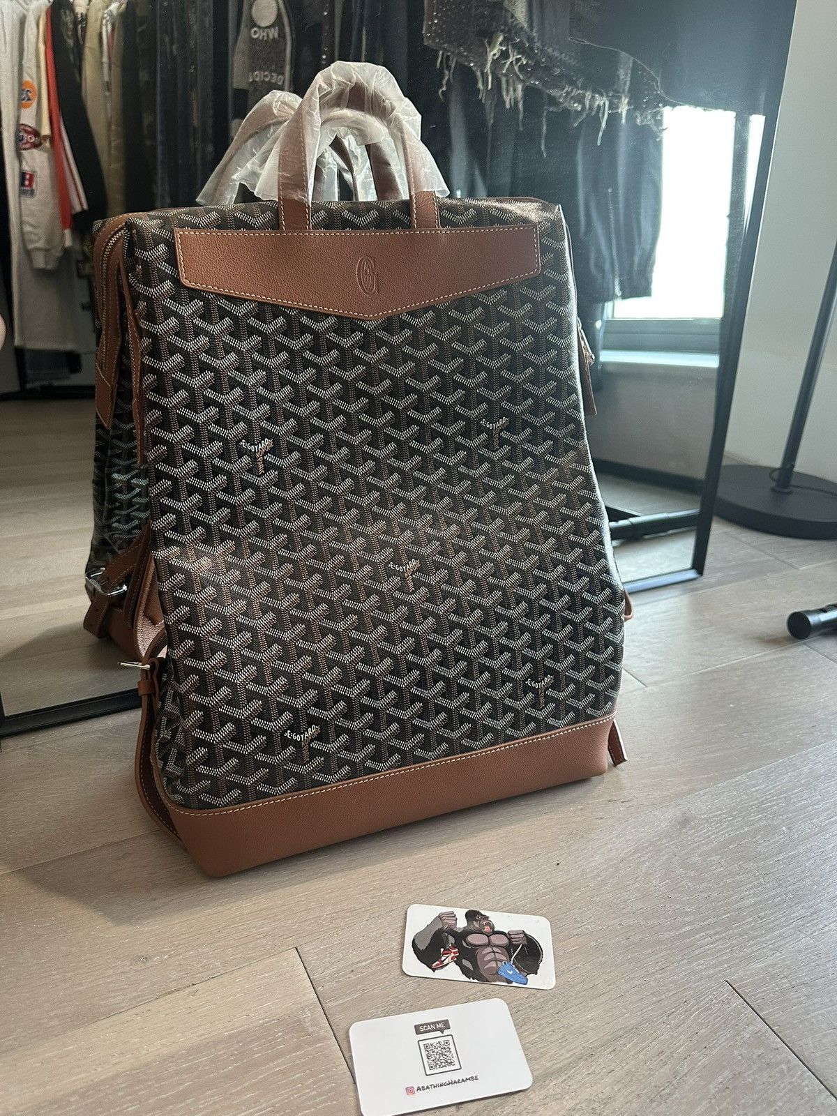 Goyard Goyard Cisalpin Backpack Black/Tan Size ONE SIZE - 2 Thumbnail