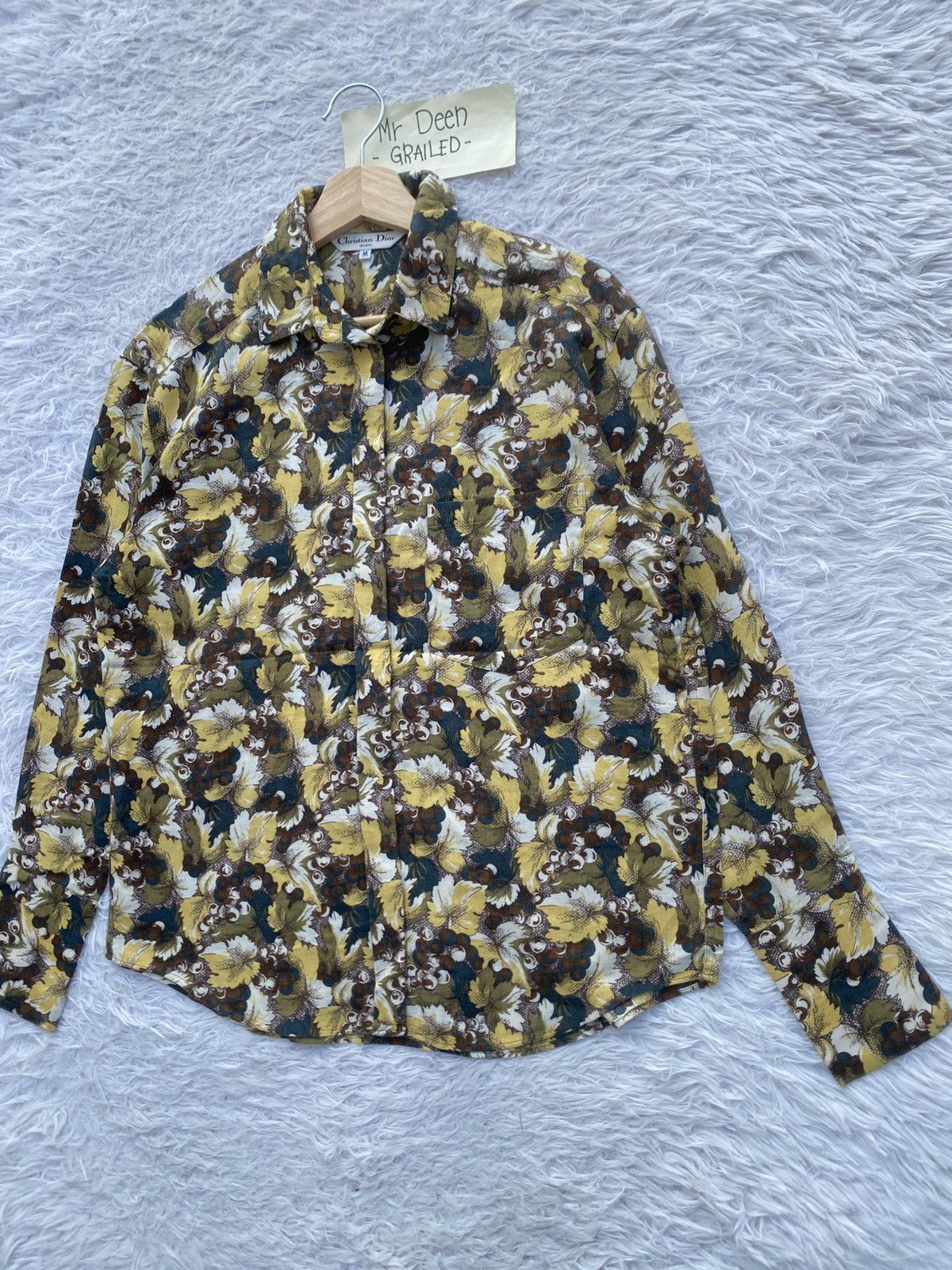 Christian Dior Monsieur Rare Vintage 90s Christian Dior Florals Buttoned Shirt Size US M / EU 48-50 / 2 - 4 Thumbnail